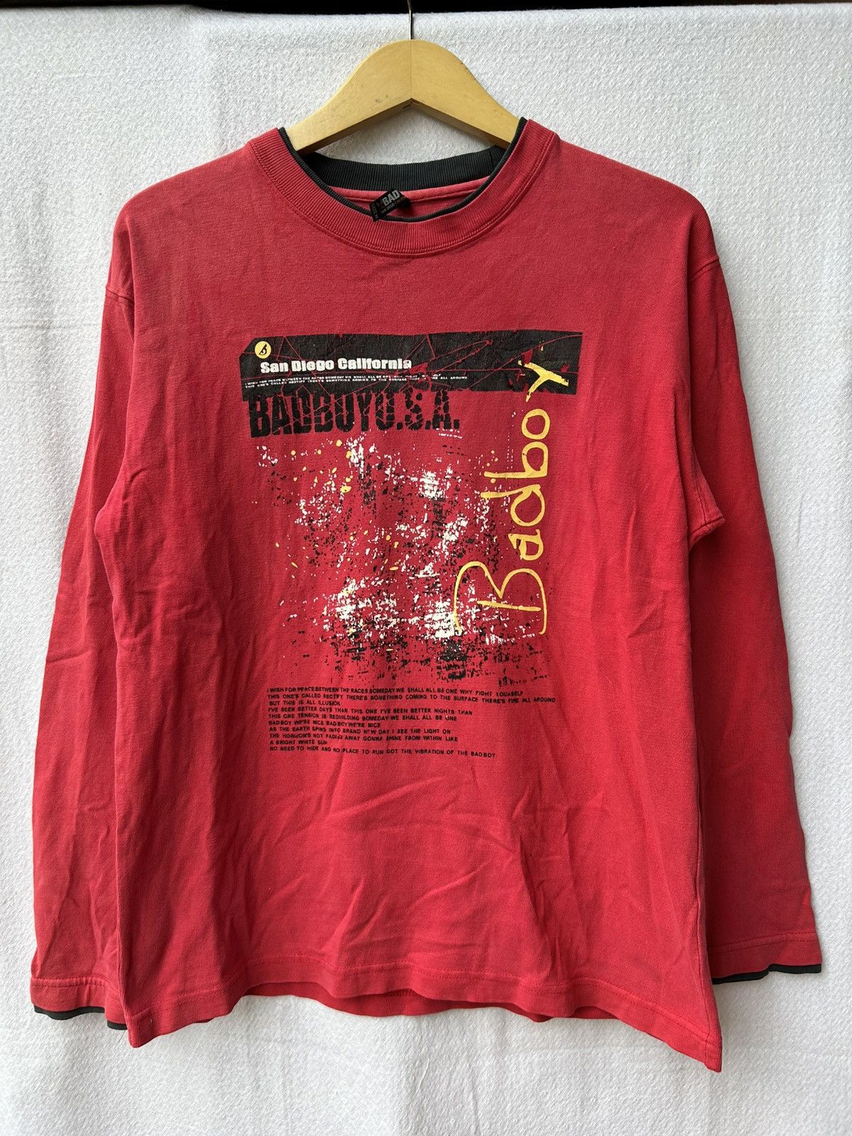 Japanese Brand Bad boy japanese style poem longsleeve Size US M / EU 48-50 / 2 - 1 Thumbnail