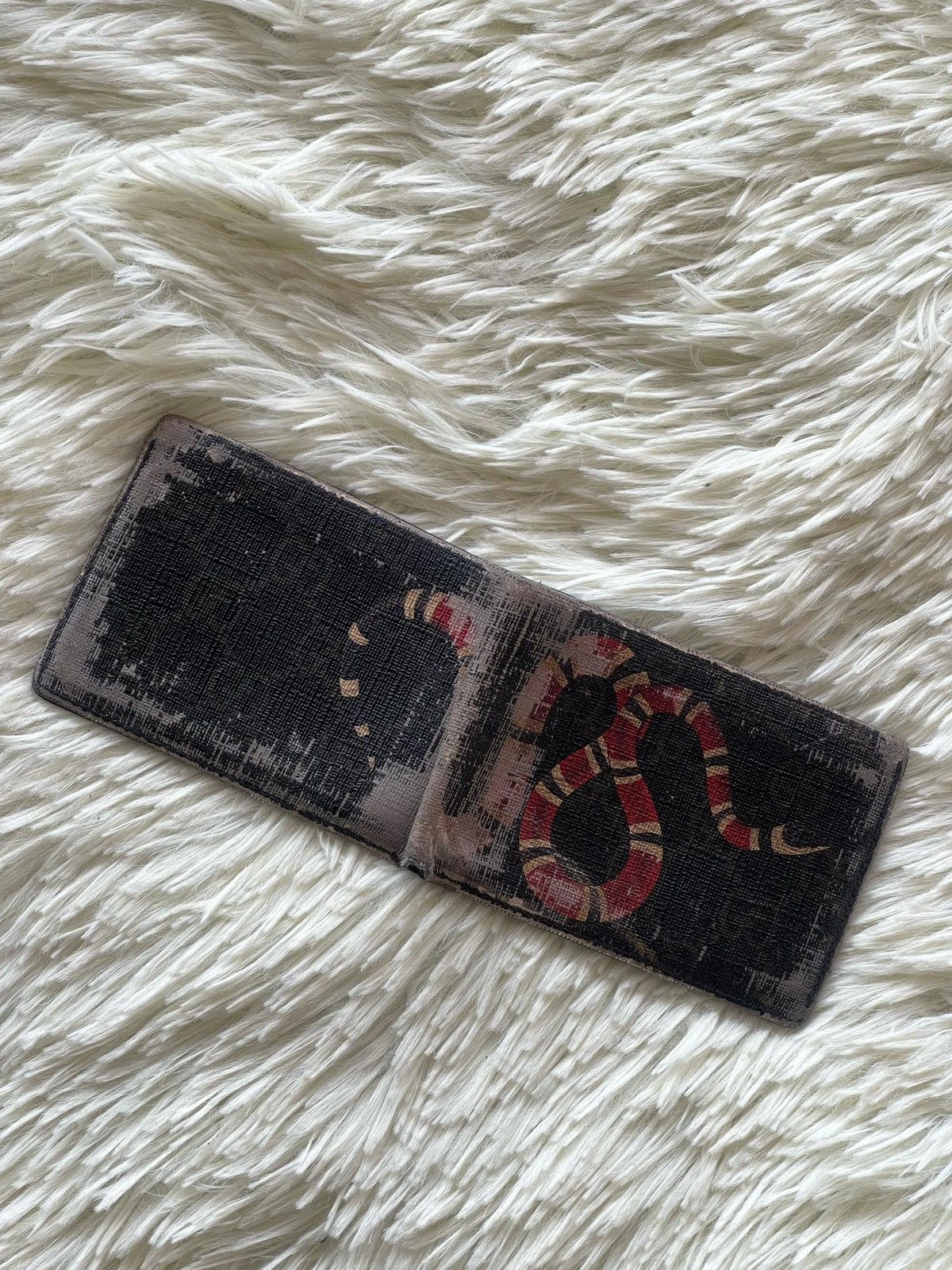 Designer × Gucci × Vintage Gucci Kingsnake Bifold Wallet Size ONE SIZE - 9 Thumbnail