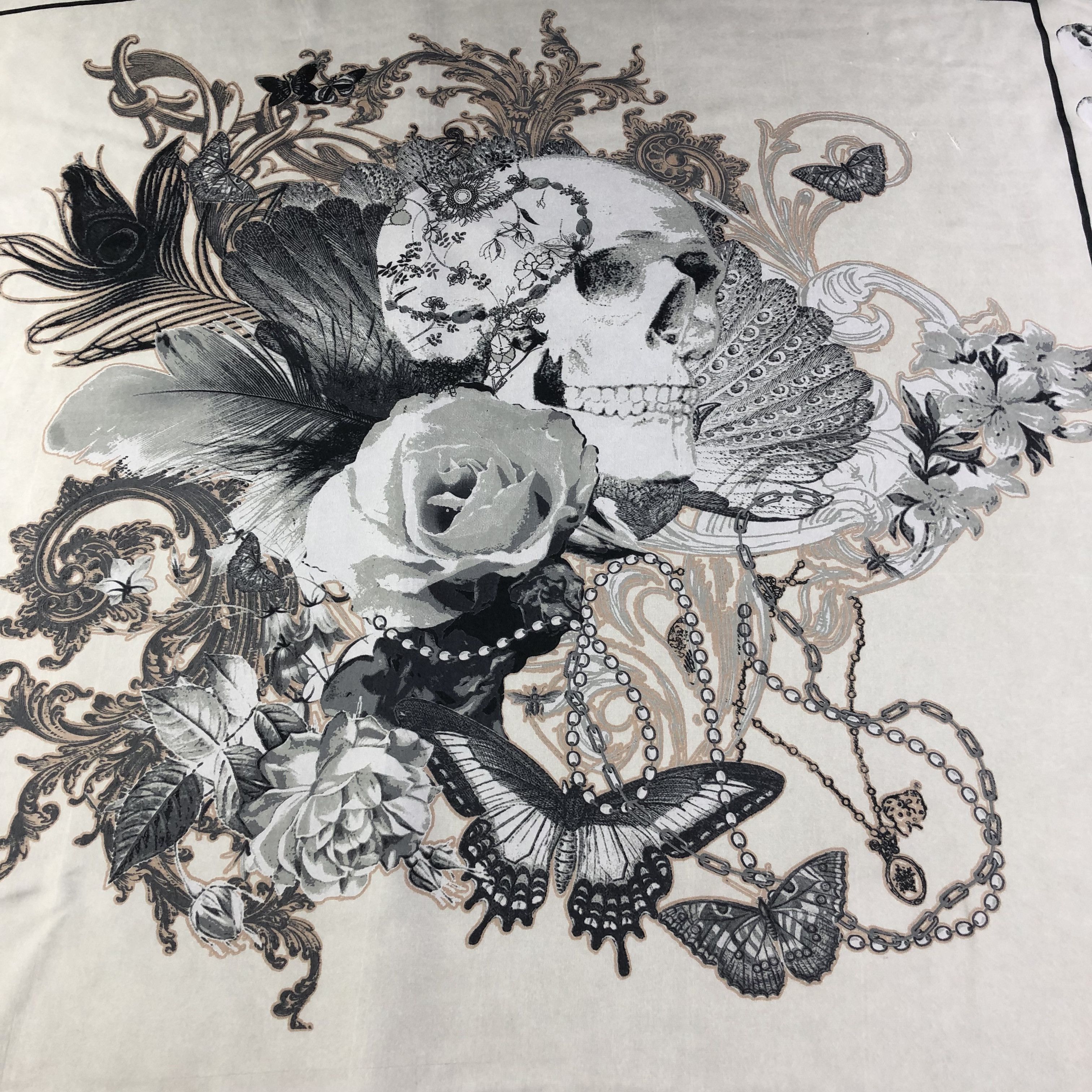 Topshop Topshop Skulls Scarf M434 Size ONE SIZE - 3 Thumbnail