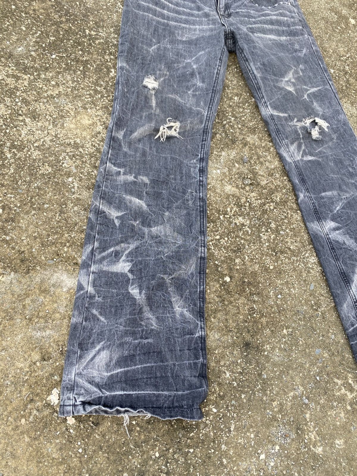 LOWBOX LOWBOX Washed Black Bootcut Jeans Size US 32 / EU 48 - 4 Thumbnail