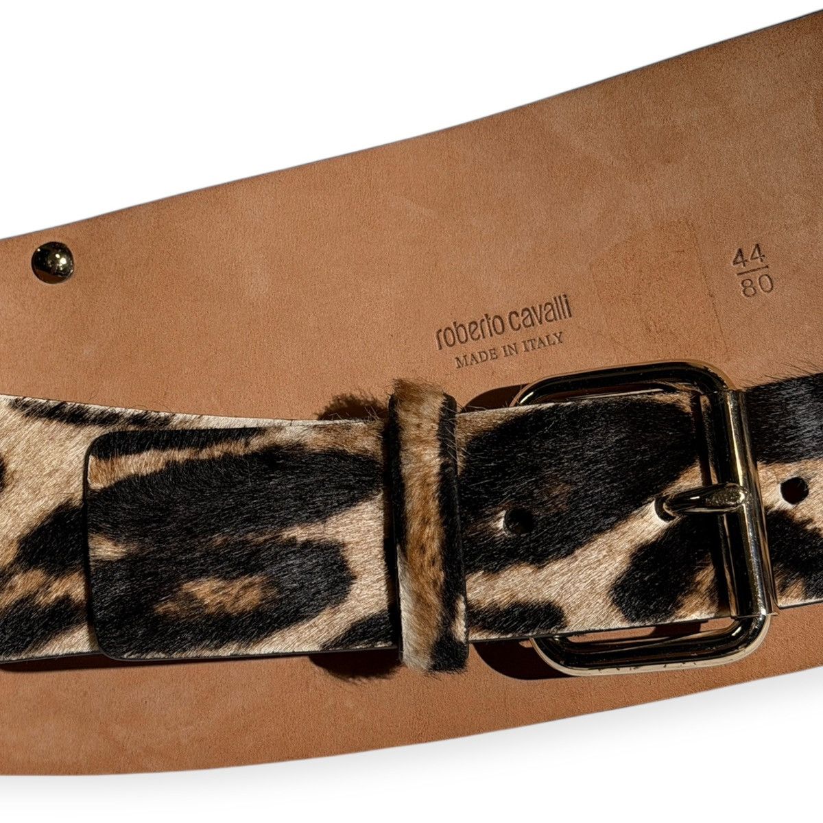Roberto Cavalli Ponyhair fur waist belt Size ONE SIZE - 3 Thumbnail
