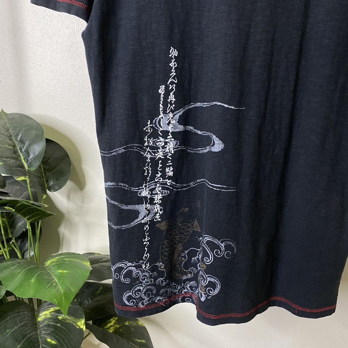 Japanese Brand KoiFish Sukajan Motive Ed Hardy Karakuri Tamashii Style Tee Size US L / EU 52-54 / 3 - 8 Thumbnail
