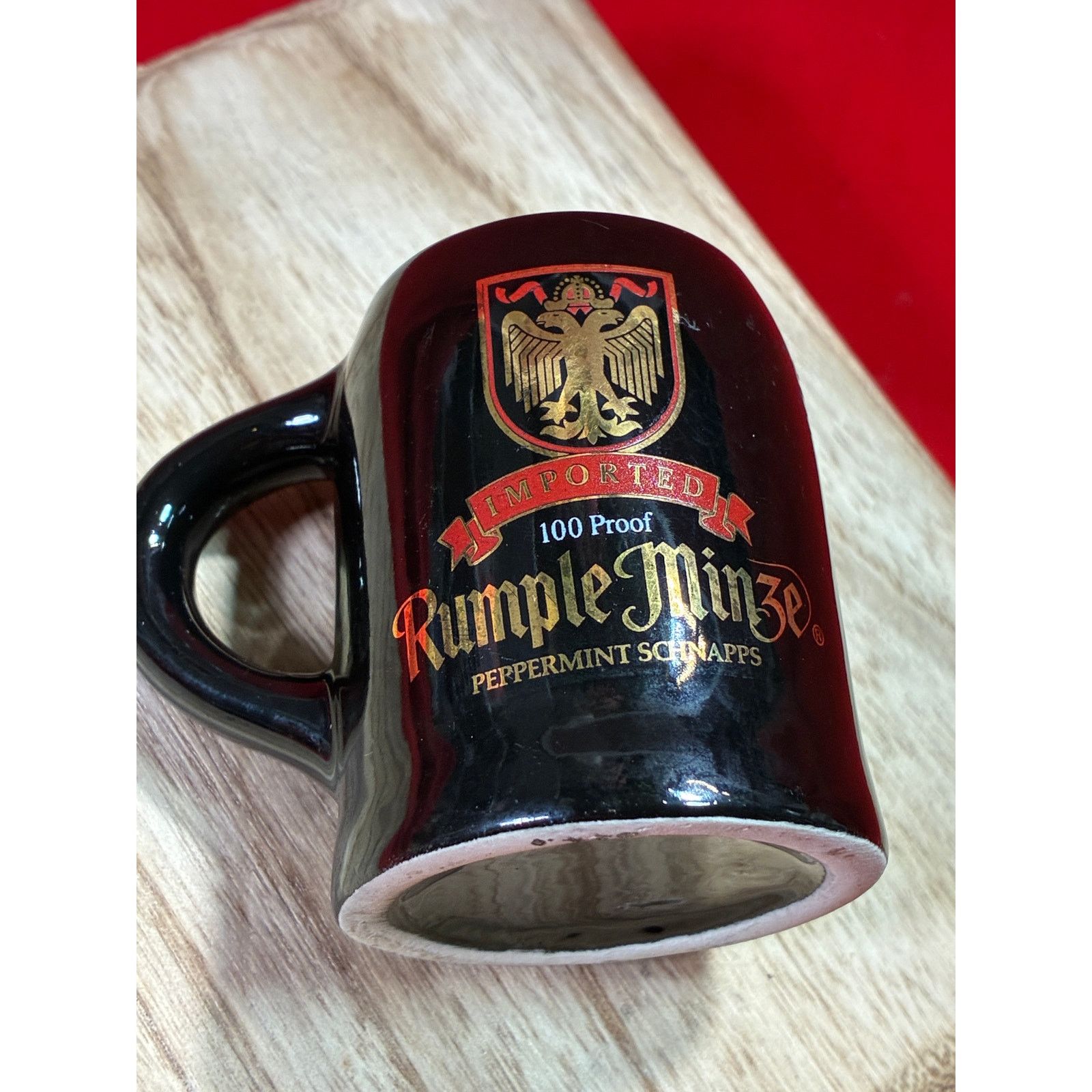 The Unbranded Brand Shot glass Rumple Minze (tm) 100 proof peppermint schnapps, Size 30 - 2 Thumbnail