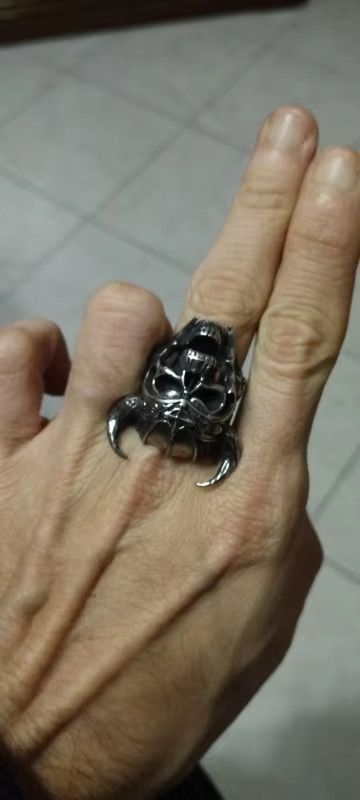 Jewelry Viking Warrior Skull Ring Streetwear Jewelry Fashion Gift Size ONE SIZE - 1 Thumbnail