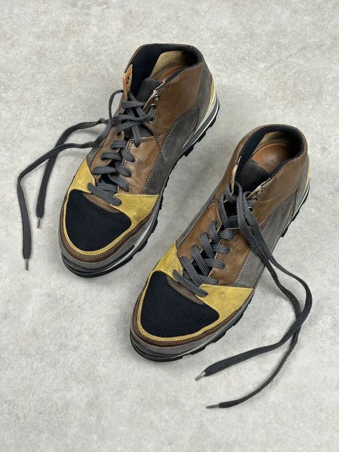 Dries Van Noten Dries Van Noten Mustard Leather Hiking Sneakers Size US 10 / EU 43 - 11 Thumbnail