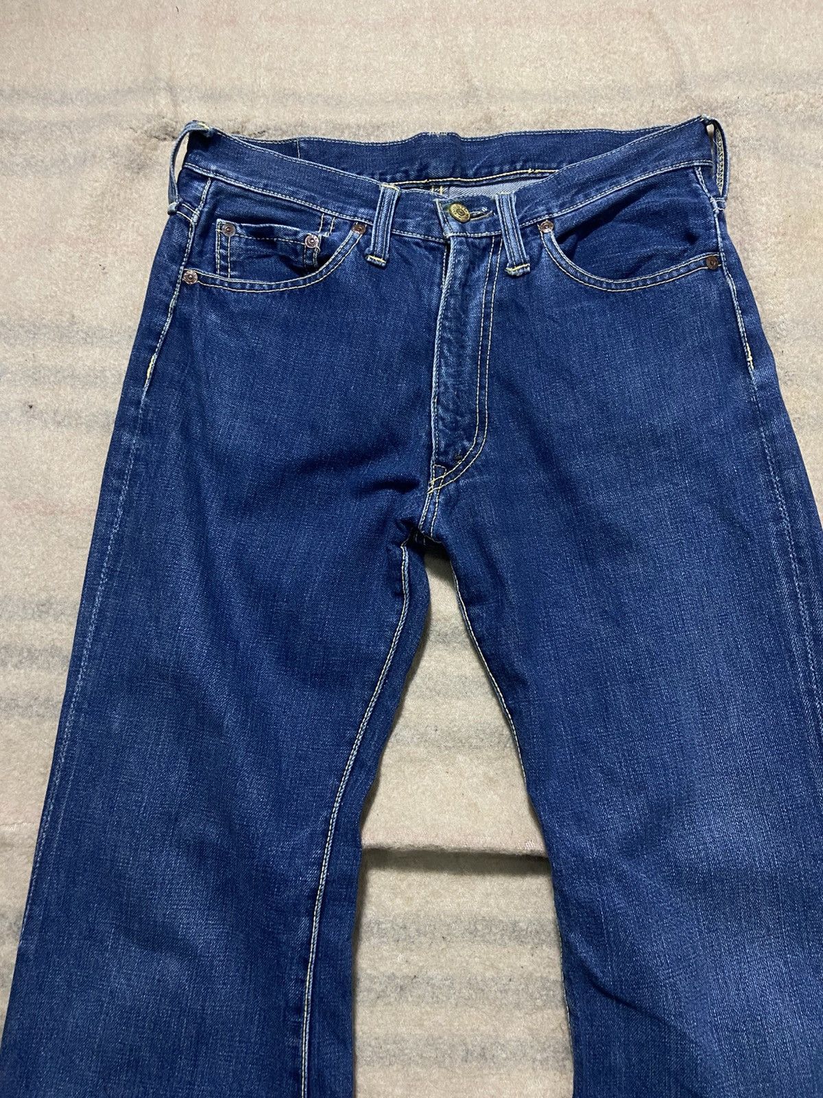 Japanese Brand Vintage 60s Big Stone Flare Jeans Size US 30 / EU 46 - 3 Thumbnail