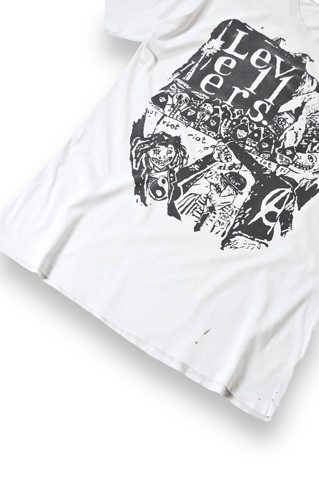 Band Tees 1993 Vintage Levellers Punk Anarchy Riot Band Tee 90s Size US XL / EU 56 / 4 - 10 Thumbnail