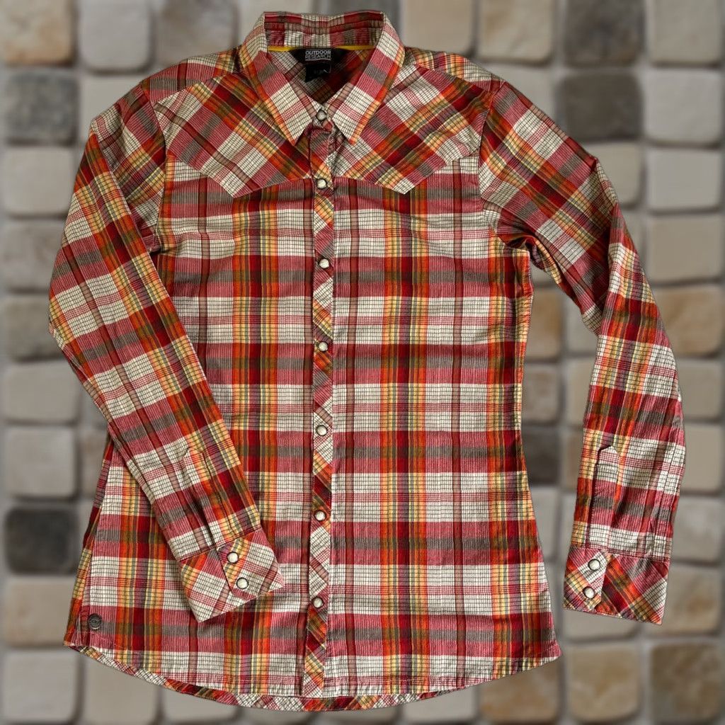 Outdoor Research Outdoor Research Women's Jolene Snap Front Shirt Plaid Sz S Red Shirts Western Outdoor Jewelry Size S / US 4 / IT 40 - 1 Thumbnail
