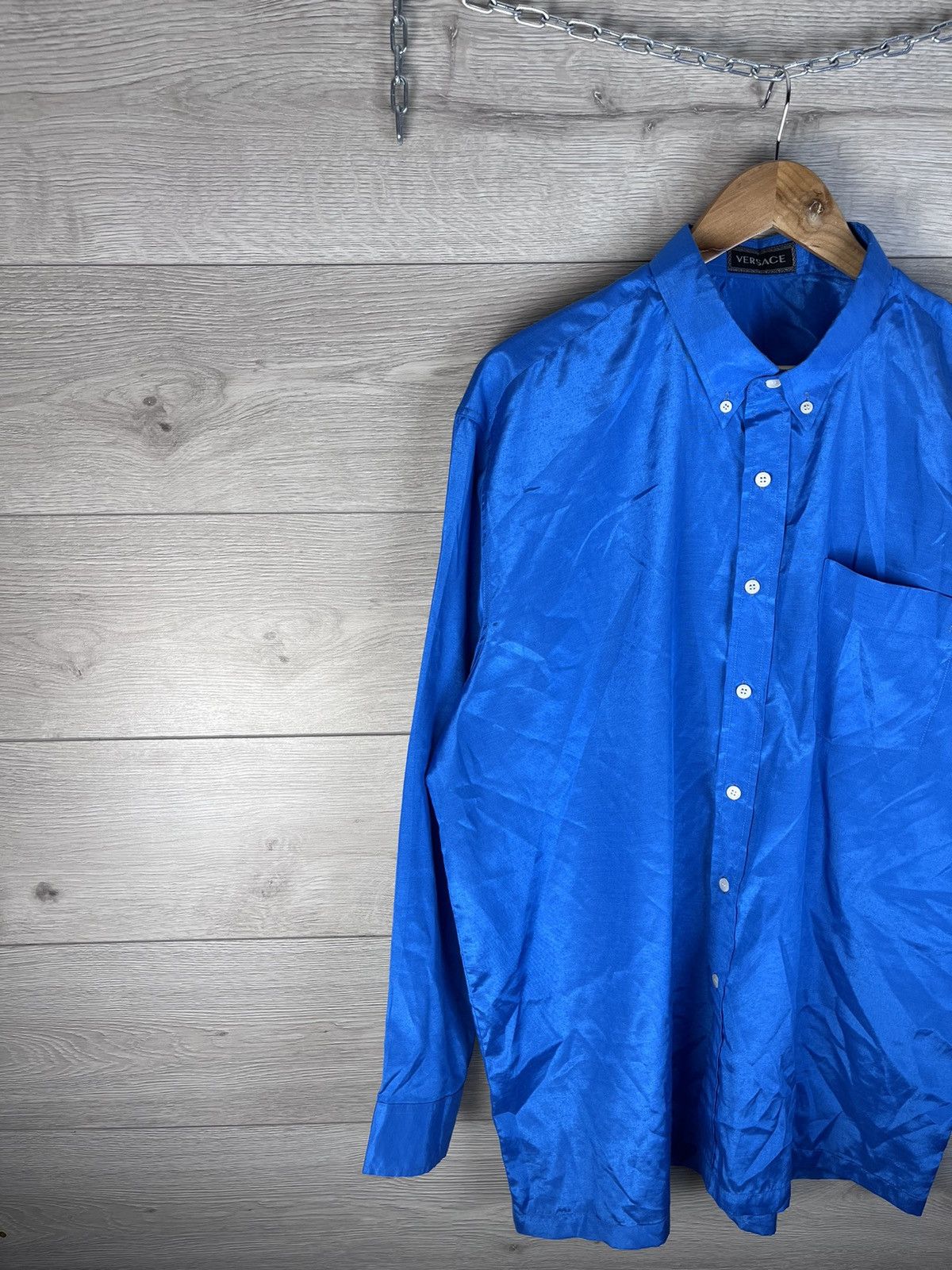 Versace Vintage men’s Button-down shirt Versace size Xl Size US XL / EU 56 / 4 - 2 Thumbnail