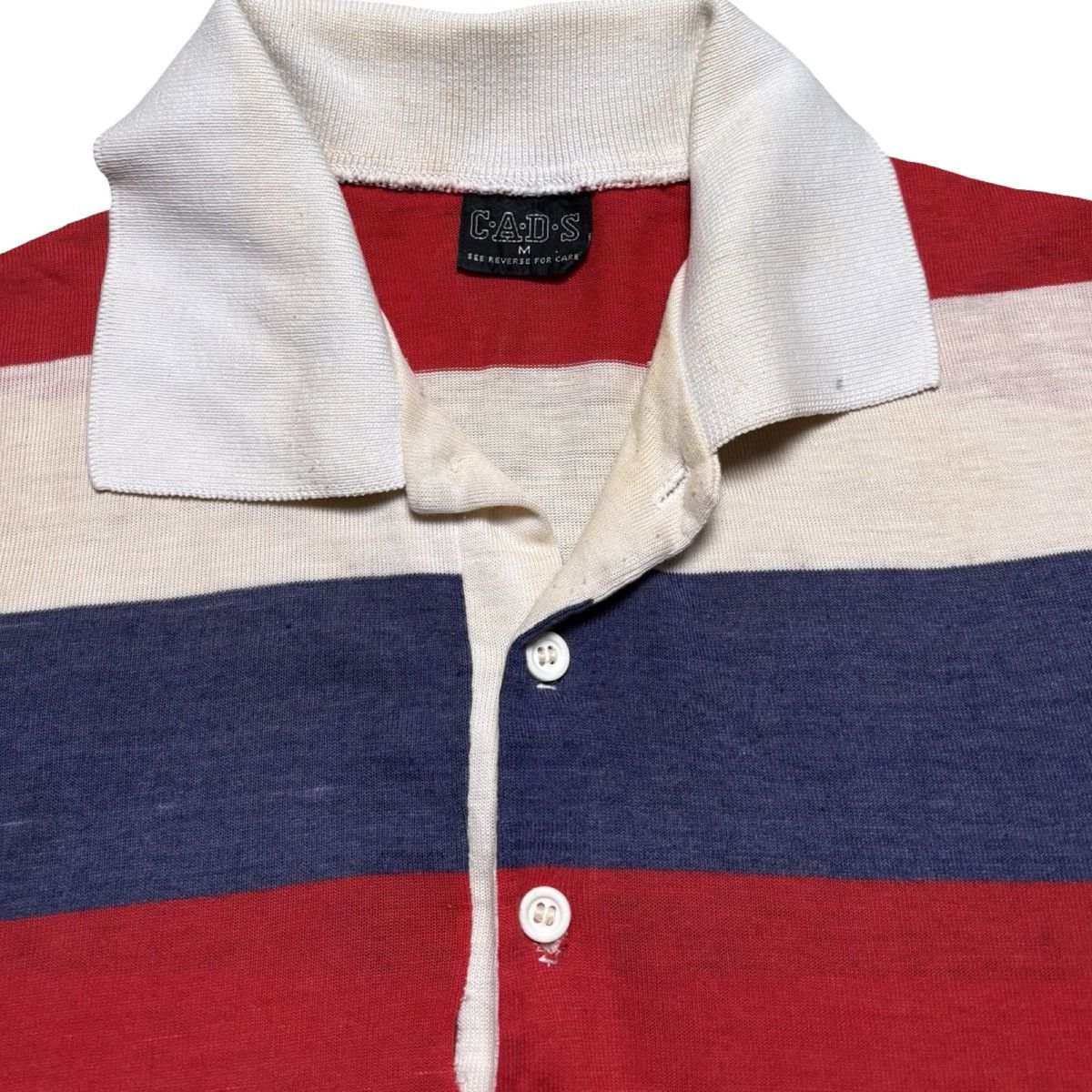 Other Vintage 60s 70s Cad Striped Polo Shirt USA Distressed M Size US M / EU 48-50 / 2 - 3 Thumbnail