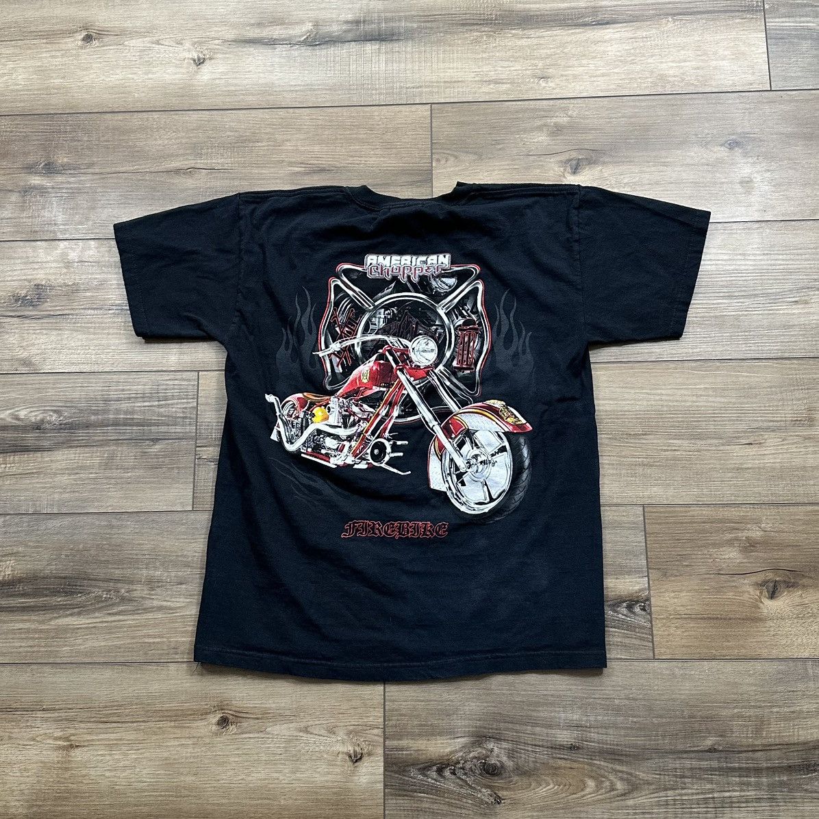 Other Vintage 2004 American Chopper Firebike Graphic Biker Tee Size US M / EU 48-50 / 2 - 6 Thumbnail