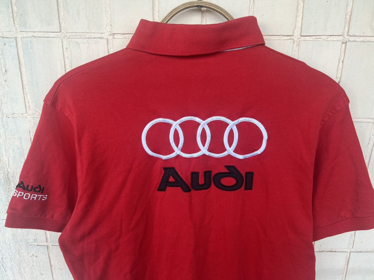 Audi Vintage Audi racing polo shirt big logo Size US S / EU 44-46 / 1 - 13 Thumbnail