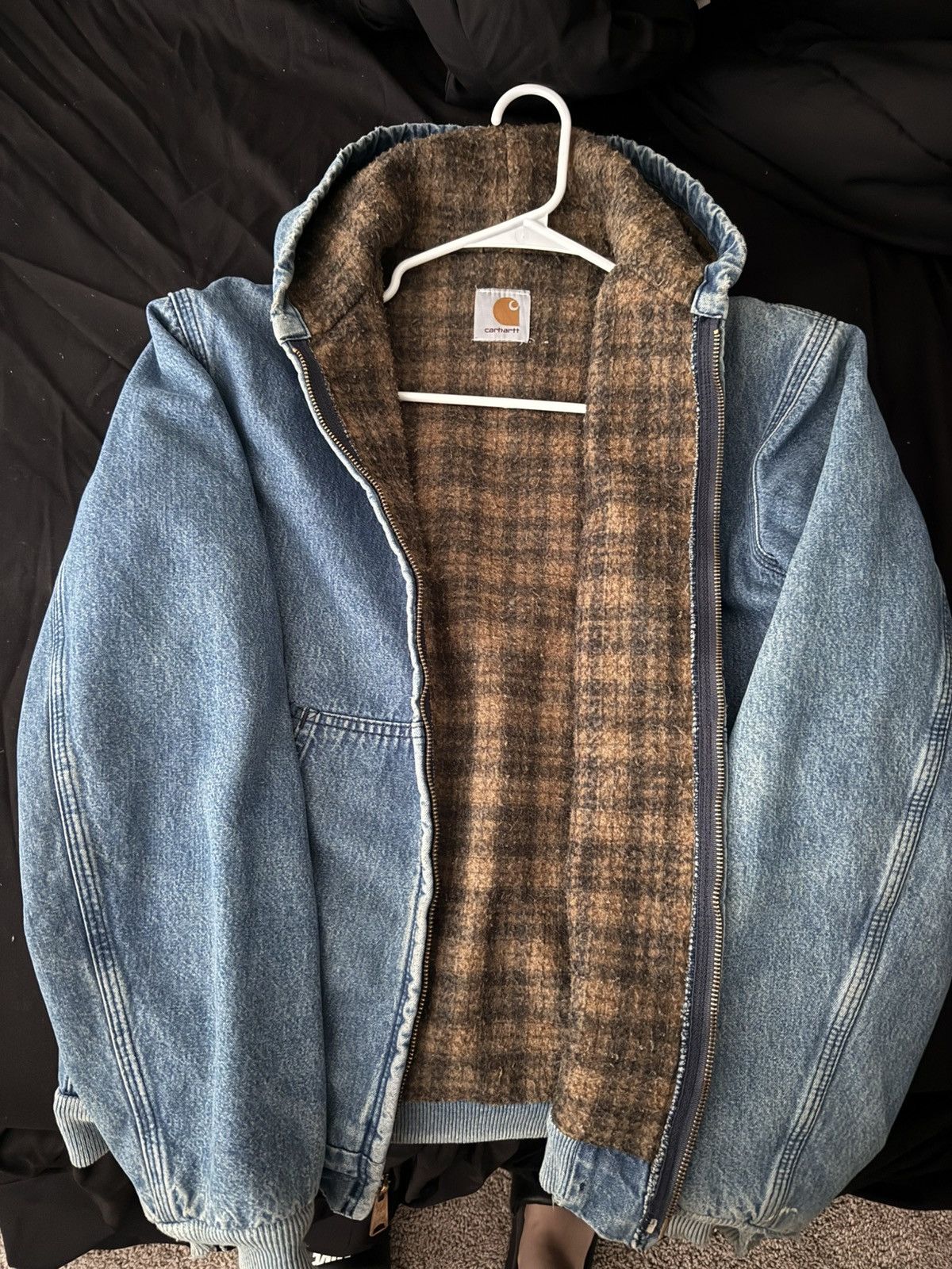 Carhartt carhartt blue denim jacket Size US S / EU 44-46 / 1 - 2 Thumbnail