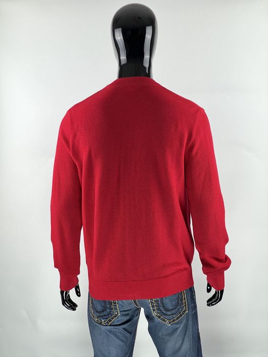 Vintage VTG Chemise Lacoste Men's Red Wool Cardigan Size 4 M/L