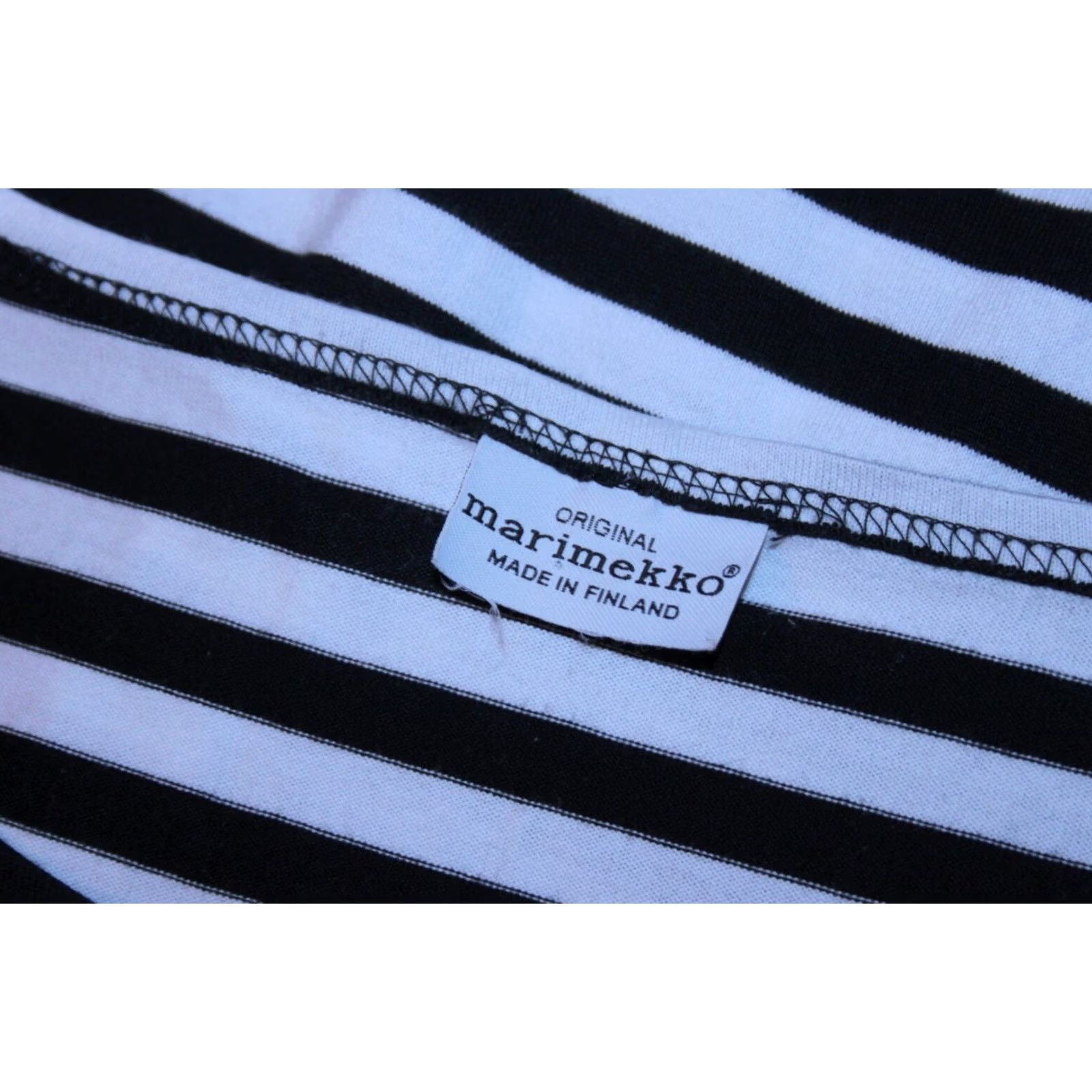 Marimekko Marimekko Dress Womens XS Striped Black White A-Line Knee Length Multicoloured Pattern 90s Event Womens Size XS / US 0-2 / IT 36-38 - 4 Thumbnail