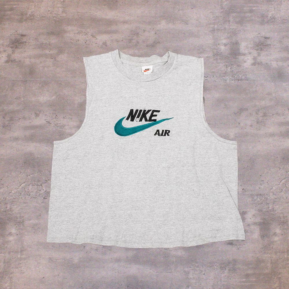 Other Vintage 1990's Nike Air Swoosh Y2K Style Sleeveless T-Shirt Size US L / EU 52-54 / 3 - 1 Thumbnail