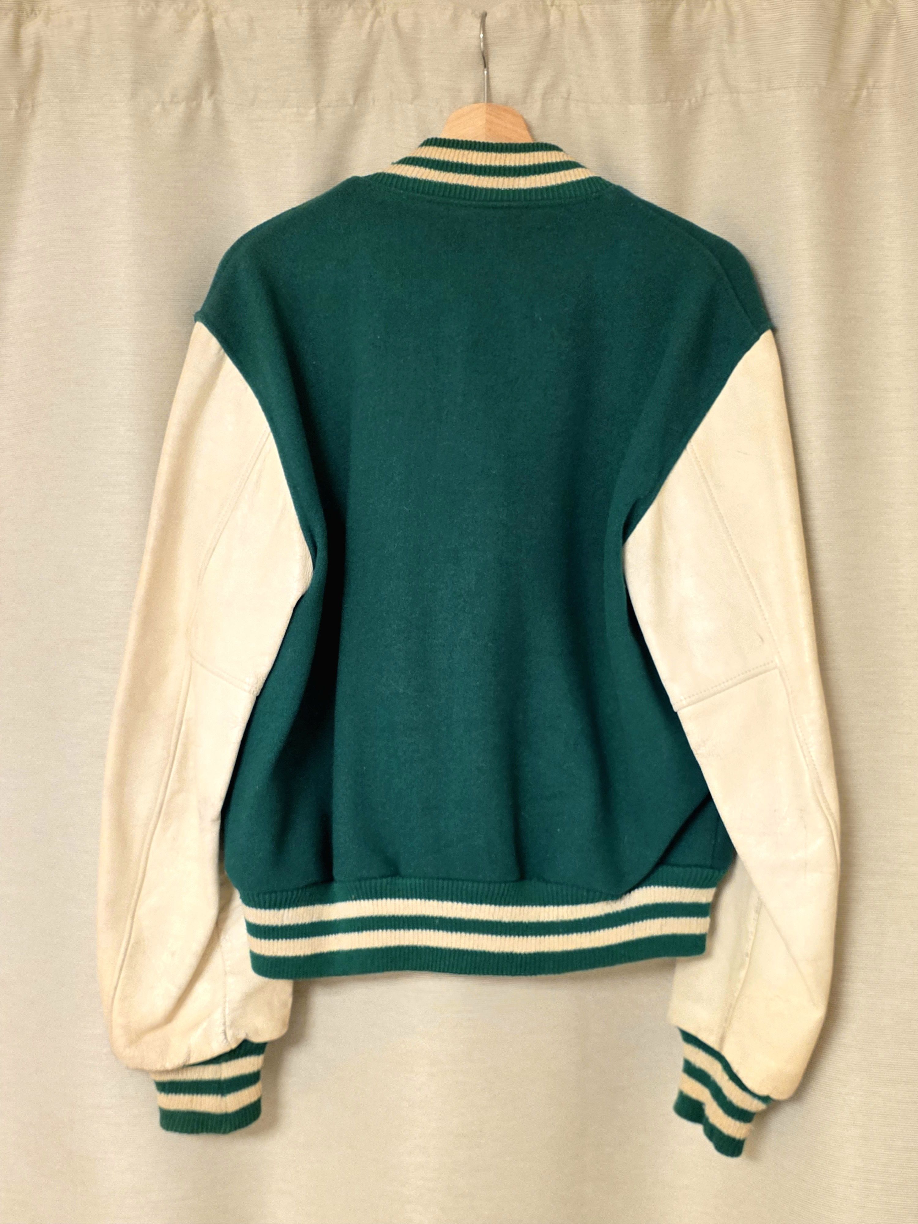 Other Vintage Butwin Varsity Jacket 42 Leather Sleeves Letterman Size US M / EU 48-50 / 2 - 2 Thumbnail