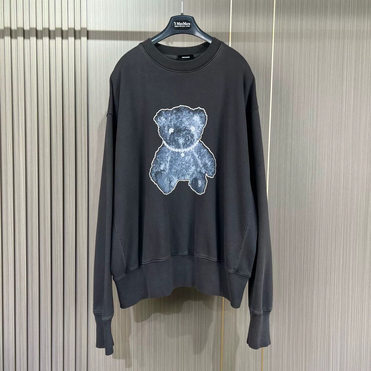 WE11DONE we11done bear print sweatshirt in gray Size US M / EU 48-50 / 2 - 1 Thumbnail