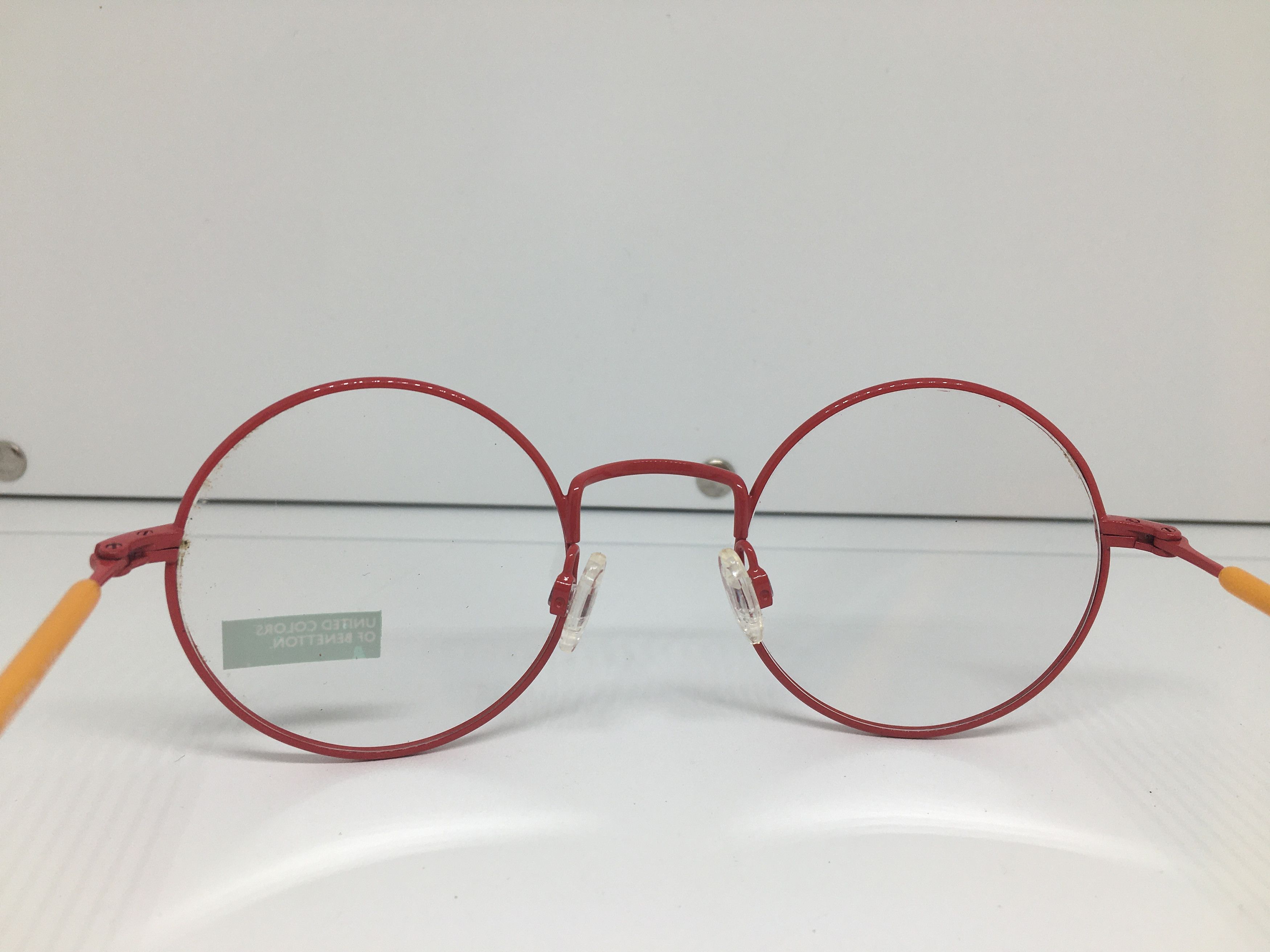 United Colors Of Benetton BENETTON BE41704 Red Round Eyglasses Frame Size ONE SIZE - 6 Thumbnail