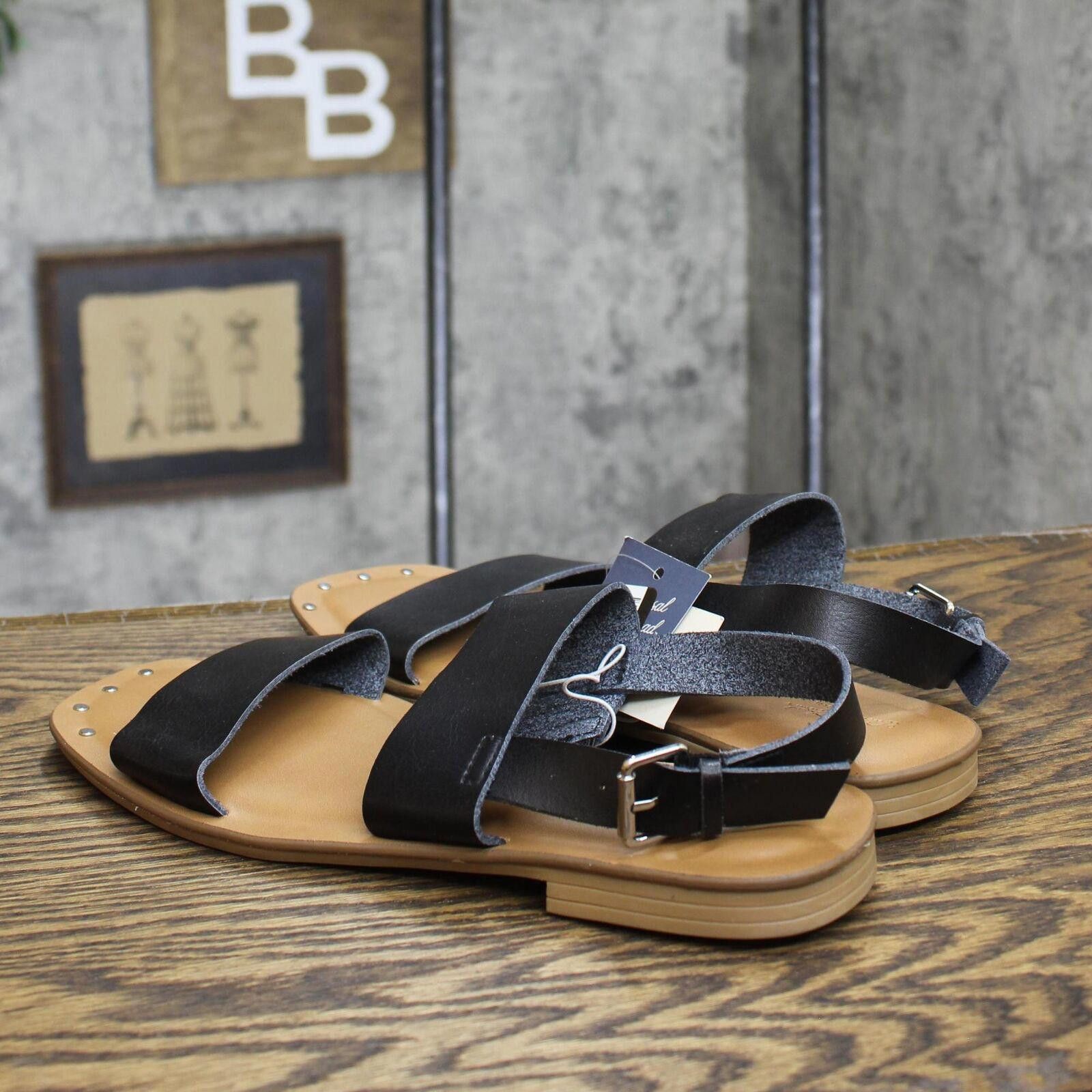 Designer Universal Thread Ankle Strap Sandals 89527492 Black 9.5M Size US 9.5 / IT 39.5 - 2 Thumbnail