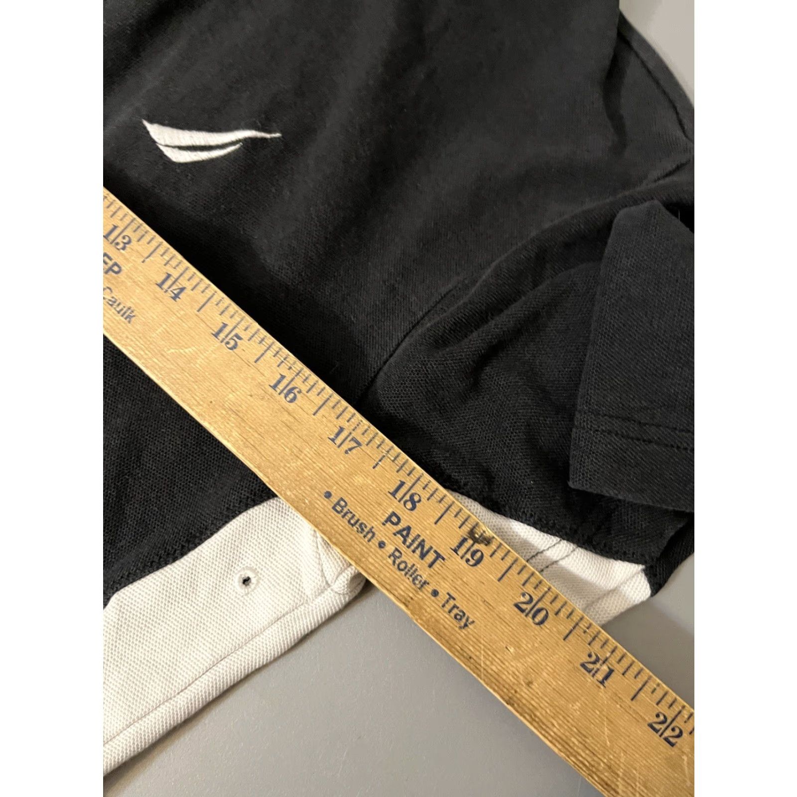 Nautica Nautica Polo Shirt Women’s Short Sleeve Active Fit Sail Pique Medium Black Blue Size 32" / US 10 / IT 46 - 5 Thumbnail