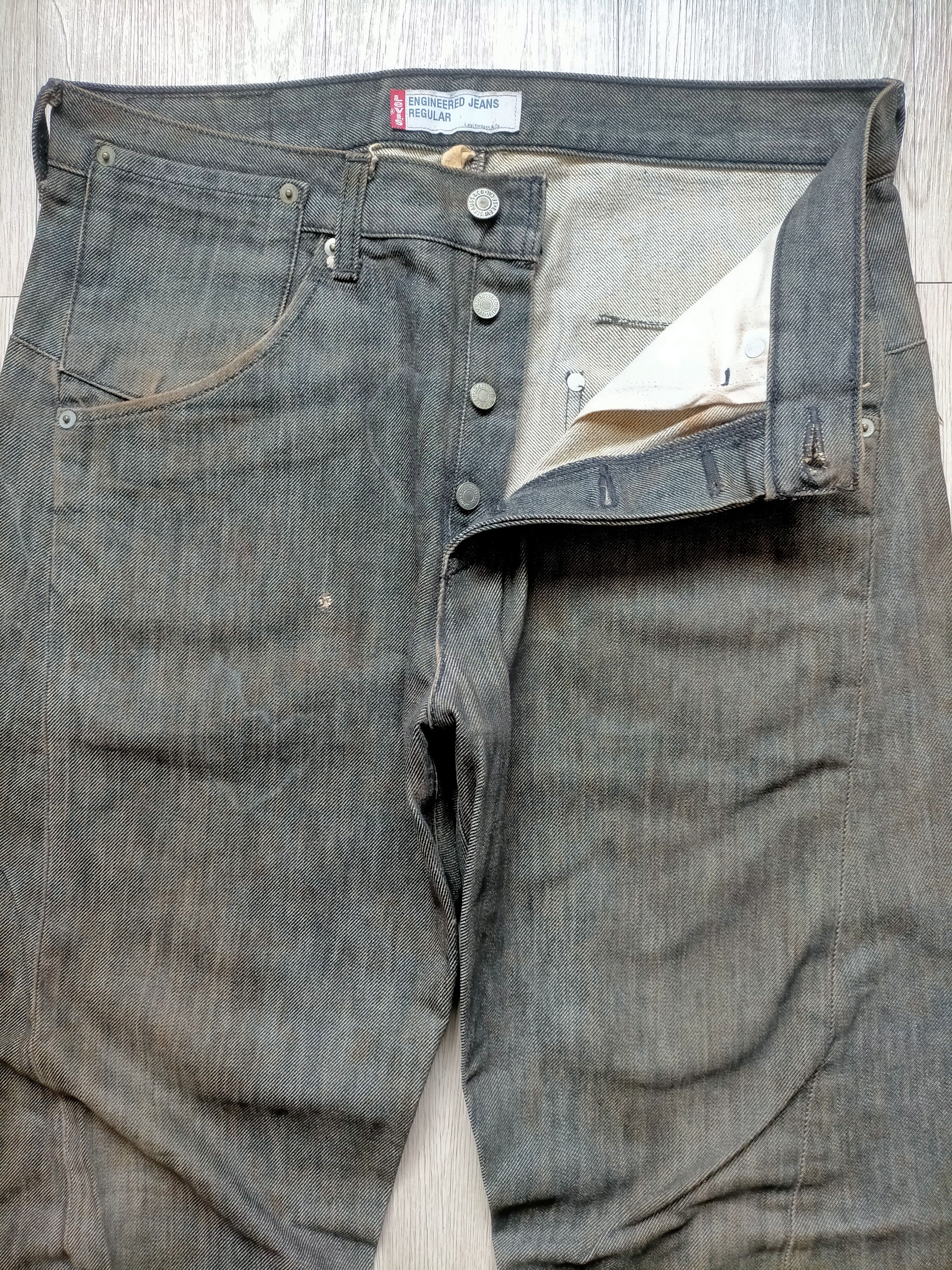 Levi's Vintage 1995 Levis Engineered Jeans Black Rusty Denim Pants Size US 33 - 6 Thumbnail