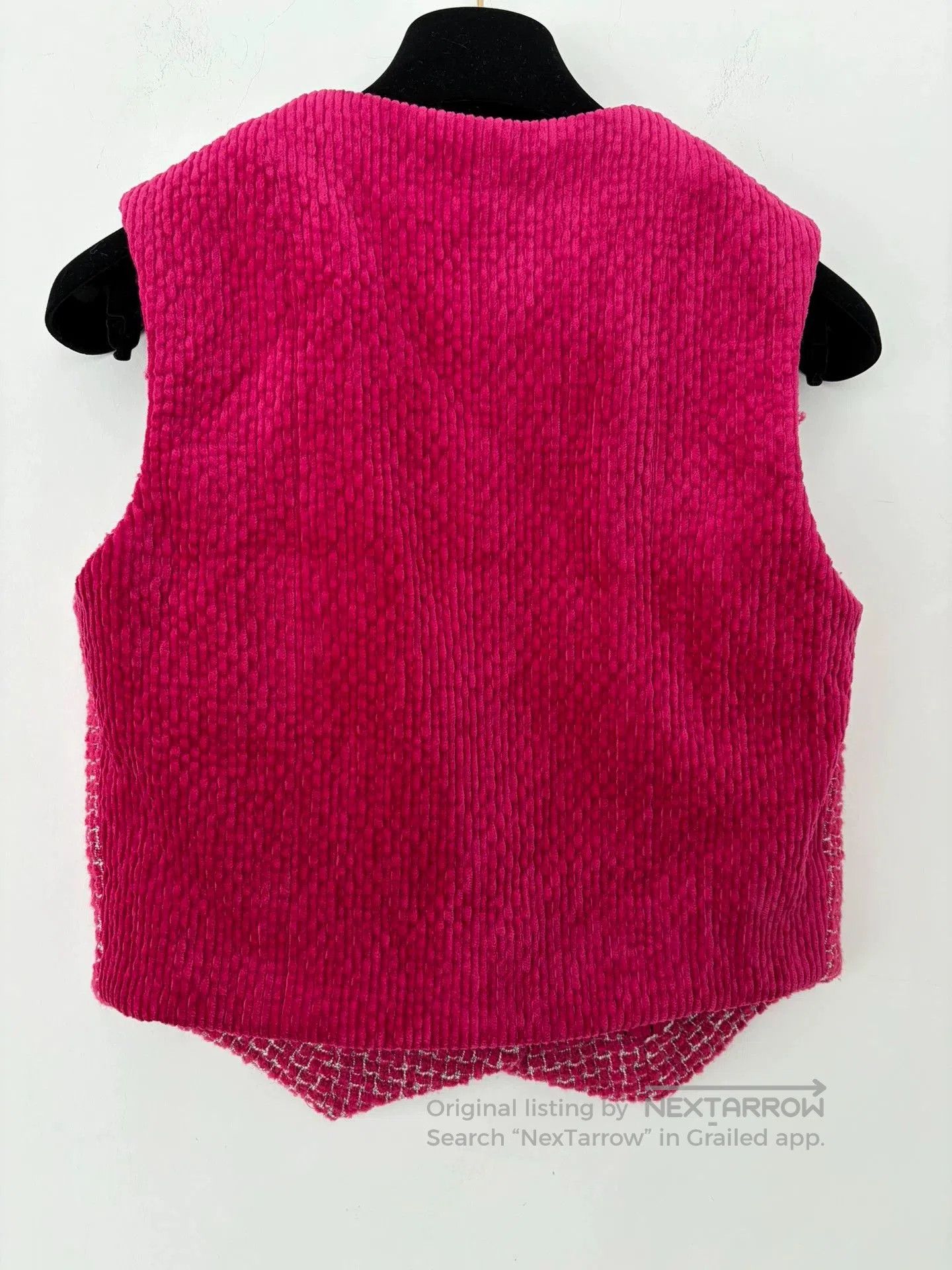 Chanel Chanel 22B Berry Velvet Spliced Vest. Size US XS / EU 42 / 0 - 2 Thumbnail