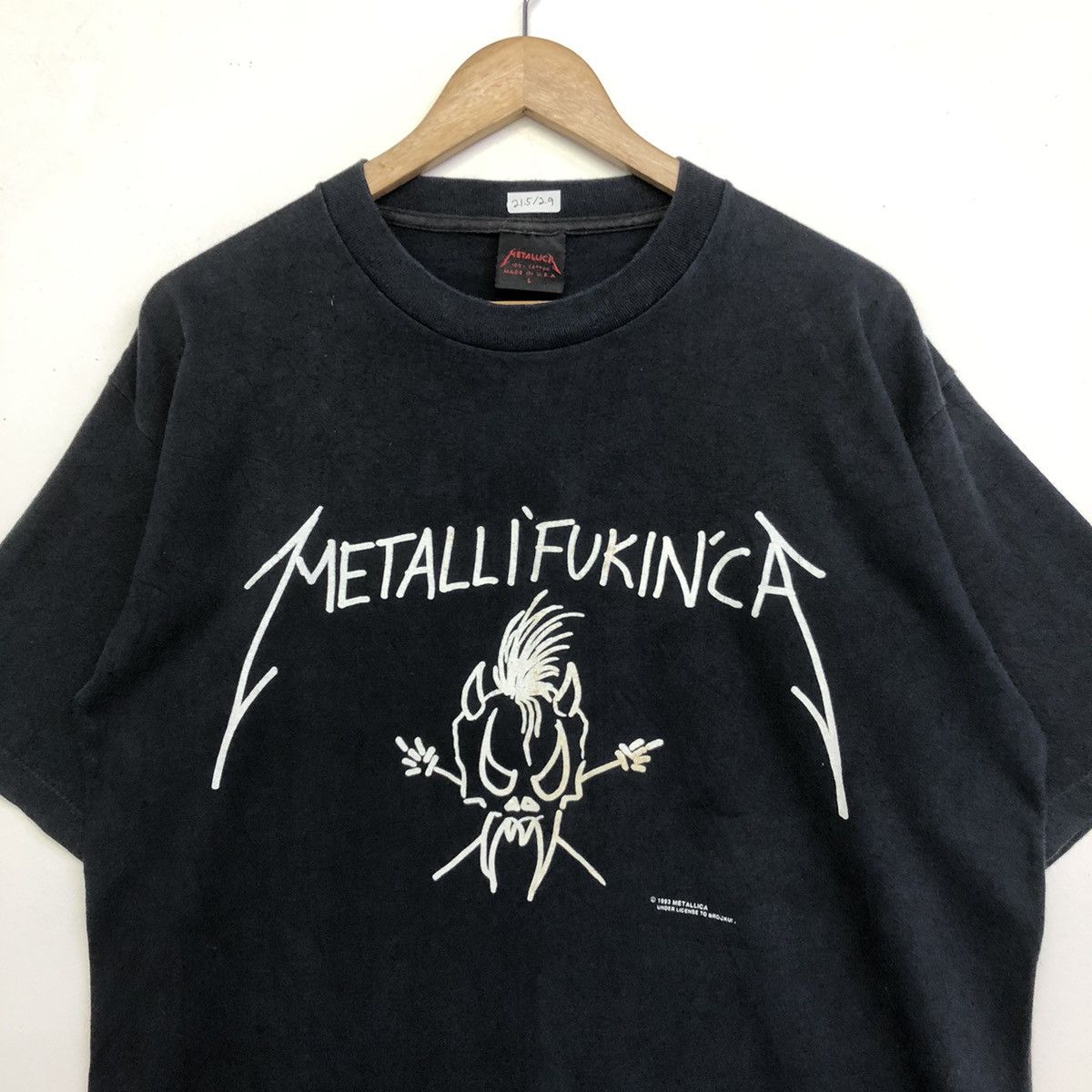 Band Tees × Metallica × Vintage Vintage 90 METALLICA METALLIFUCKINCA Band Shirt Size US L / EU 52-54 / 3 - 2 Thumbnail