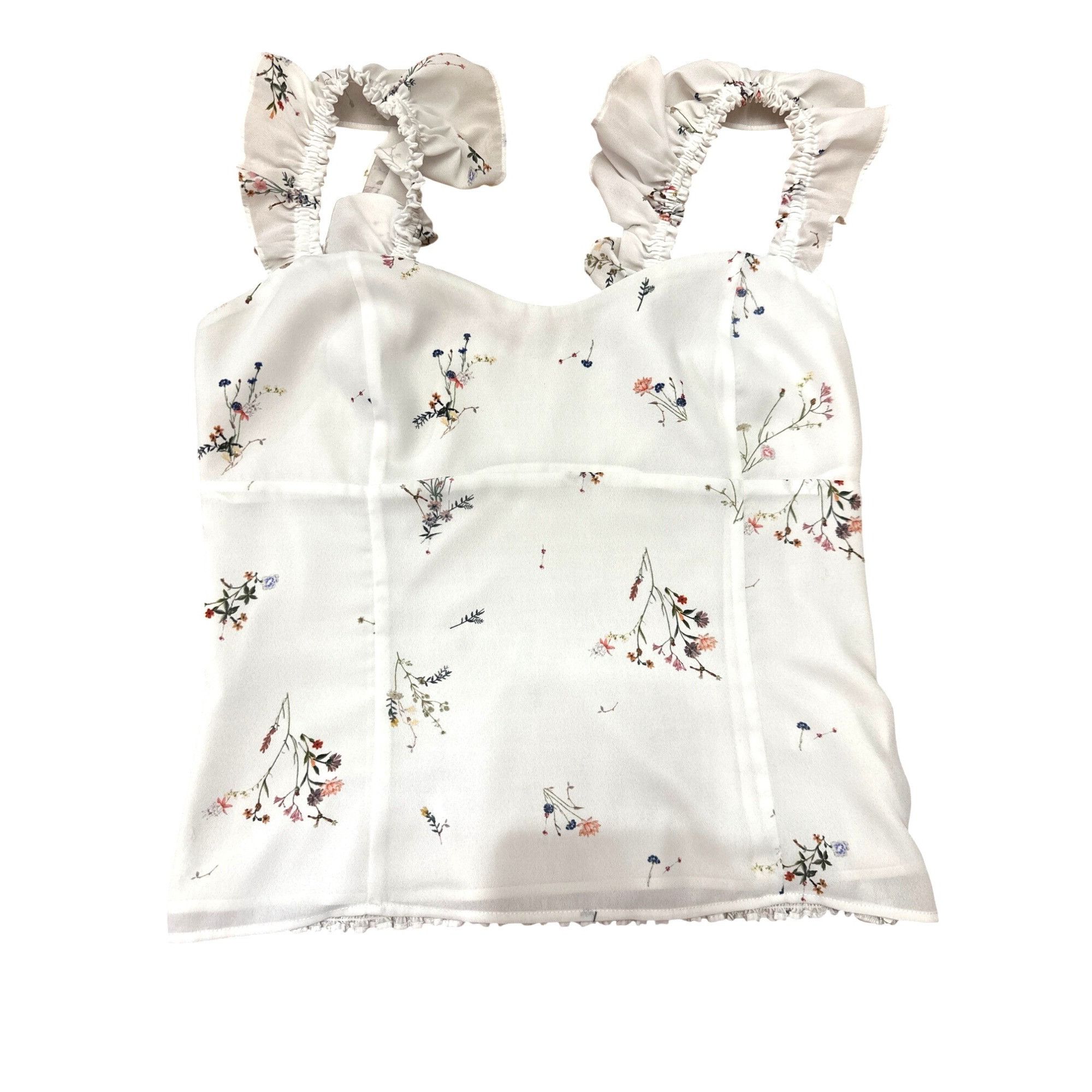 Other CCC Floral Ruffled Smocked Blouse Sleeveless Design Floral P Size S / US 4 / IT 40 - 7 Thumbnail