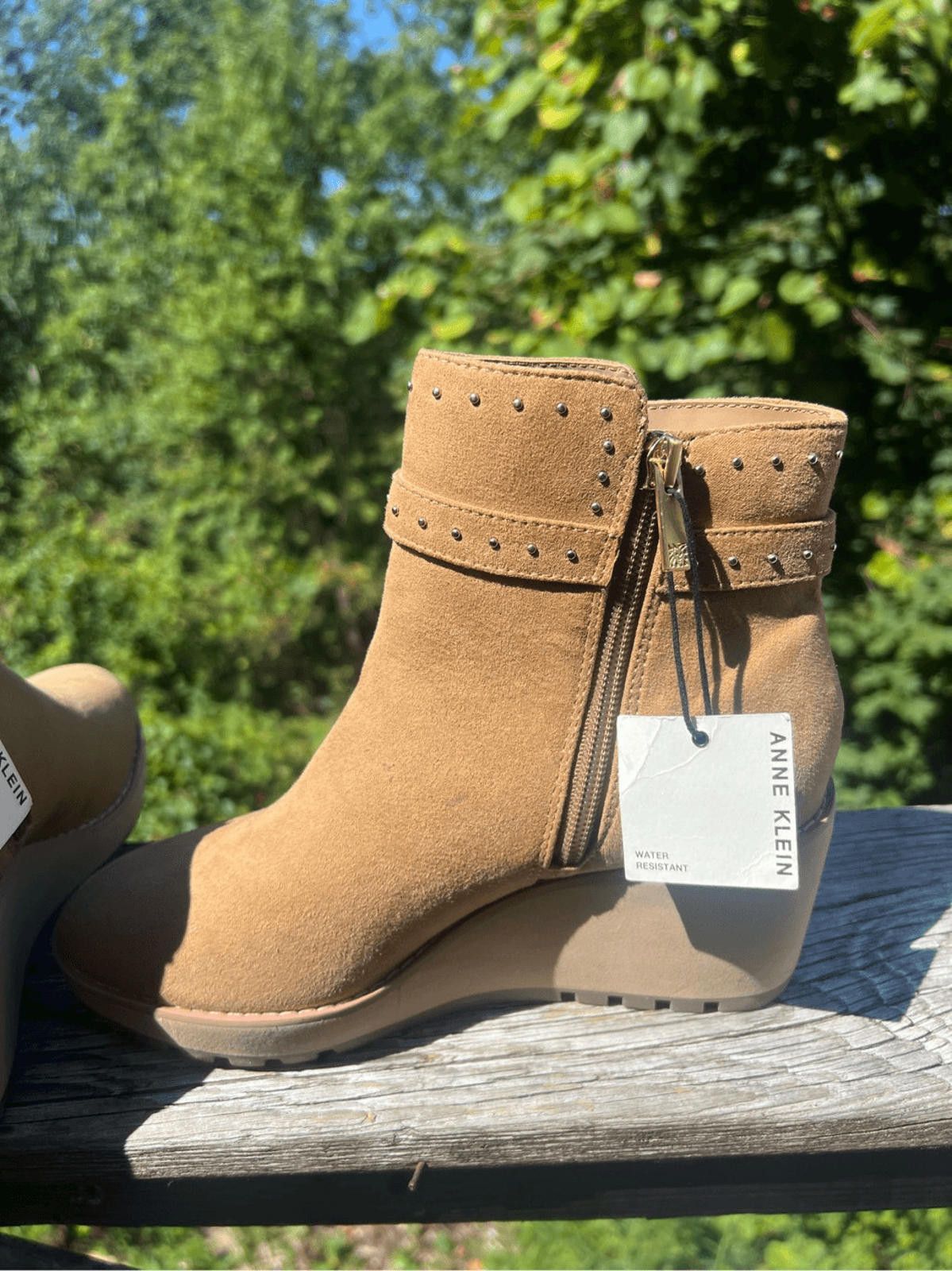 Designer Anne Klein Pamela Booties Natural Sz 5.5 NWT Size US 5.5 / IT 35.5 - 5 Thumbnail