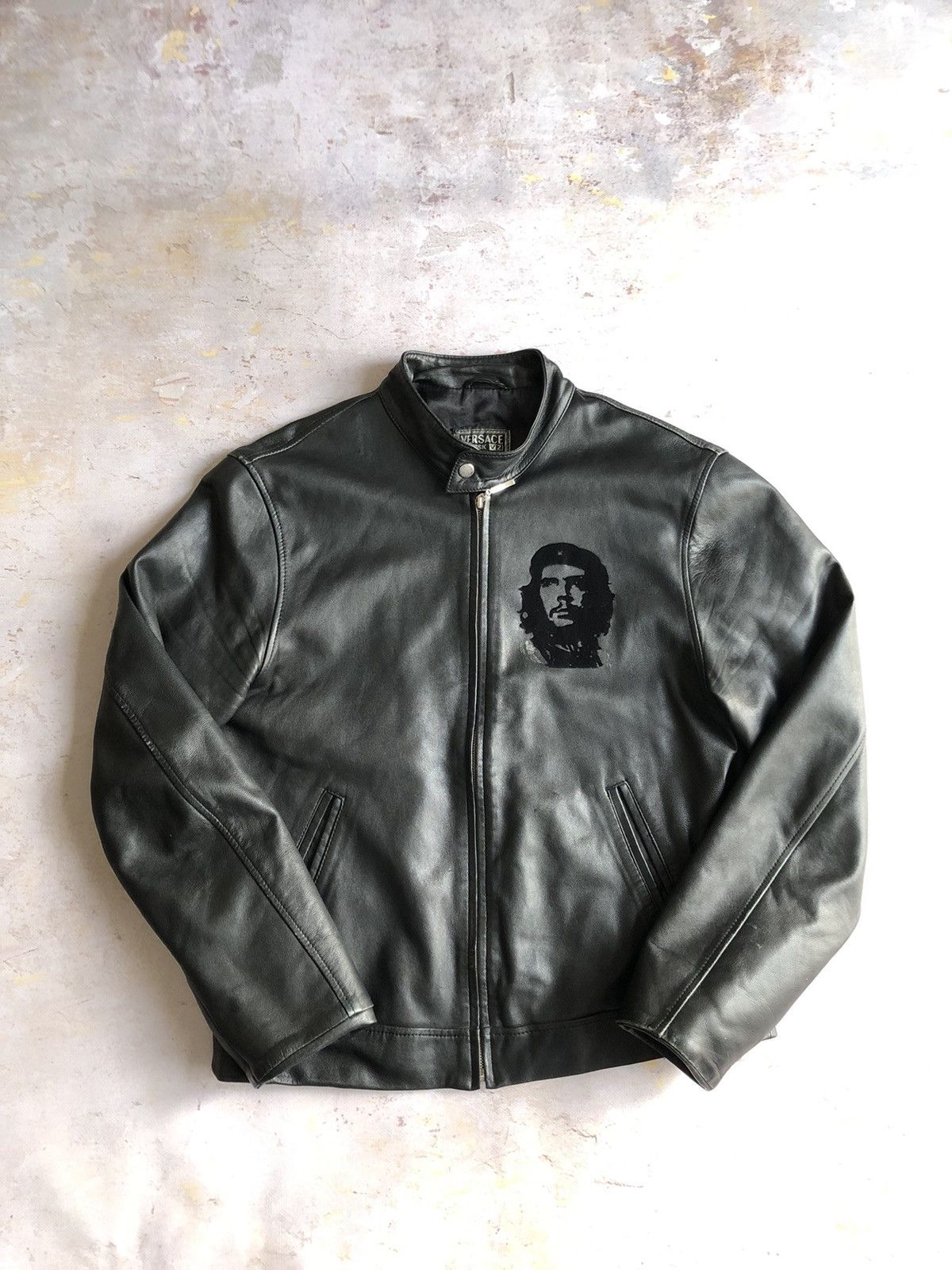 CALUGI E GIANNELLI Hybrid Jacket Between Leather Bike Jacket