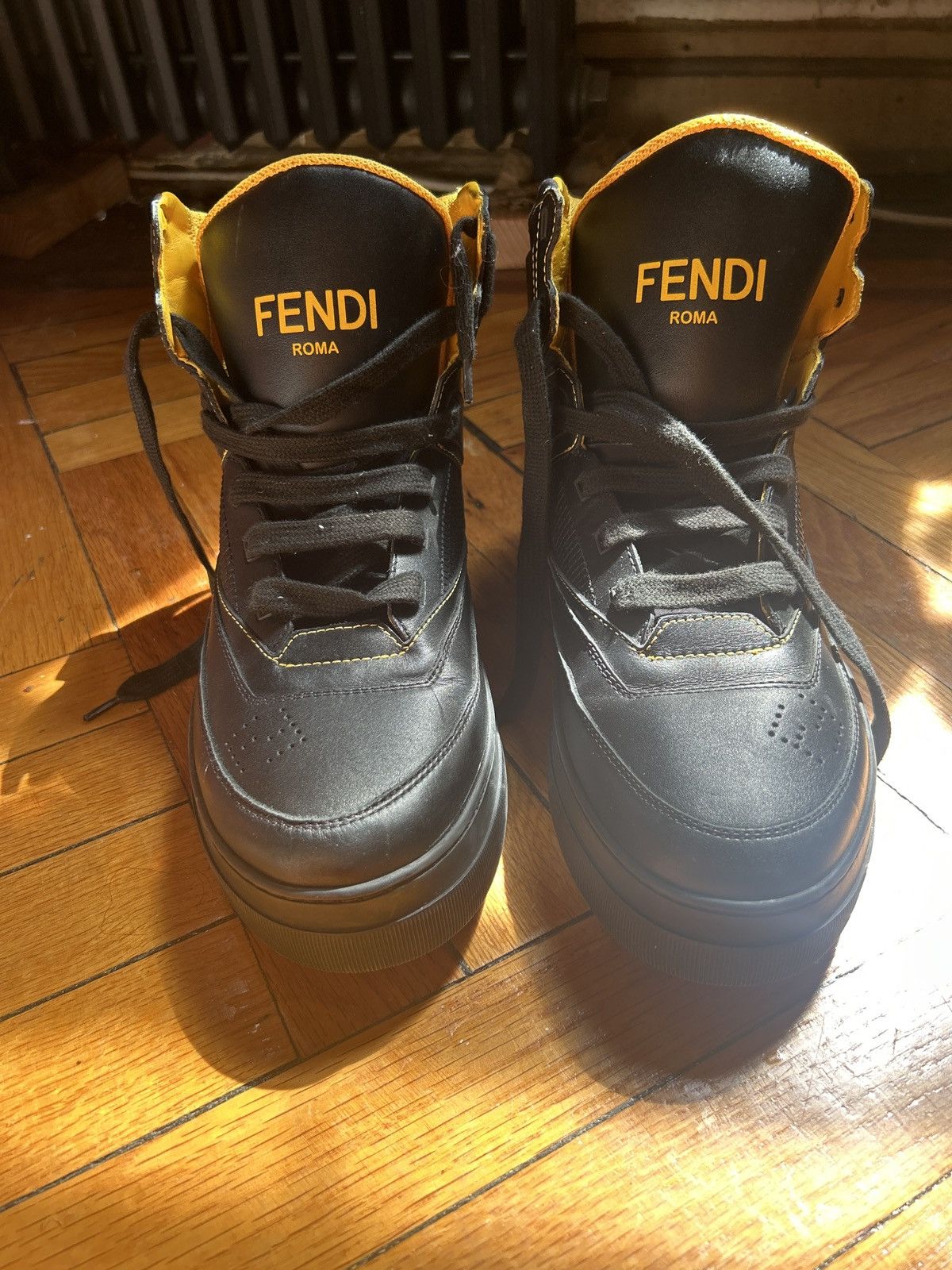 Fendi FENDI LEATHER HIGH TOP Size US 9 / EU 42 - 6 Thumbnail