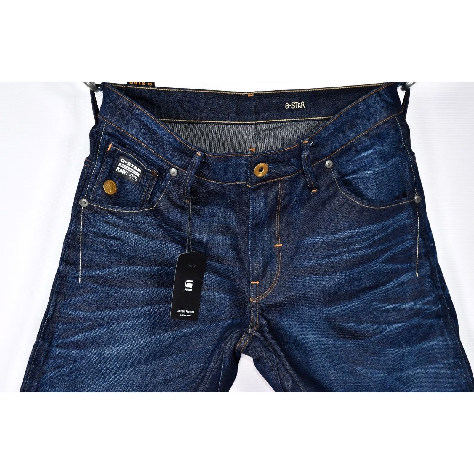 G-Star G-Star Raw 3301 Slim Jeans Men W31/L34 Blue 100% Cotton Denim 5-Pocket Design Slim Regular Fit Vintage No N/A Size US 31 - 4 Thumbnail