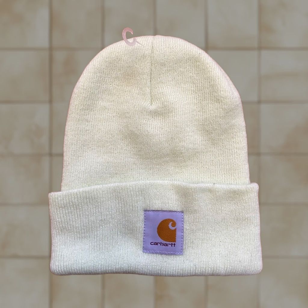 Carhartt Carhartt Beanie Cuffed Hat Mens One Size Green Acrylic Knit Ear Warmer A18GB4 Size ONE SIZE - 1 Thumbnail