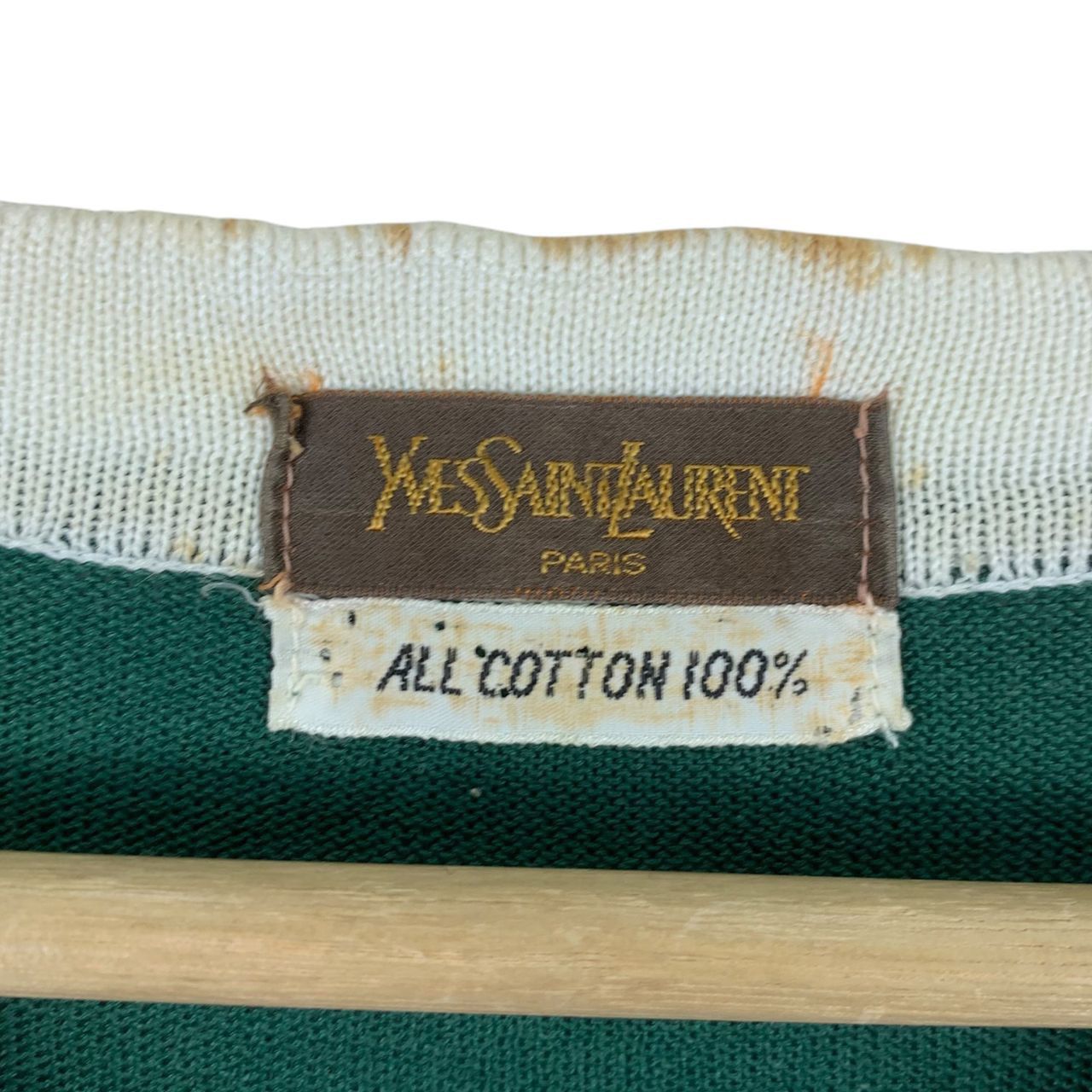 Yves Saint Laurent Vintage YSL YVES SAINT LAURENT Green Japan Shirts Size S / US 4 / IT 40 - 4 Thumbnail