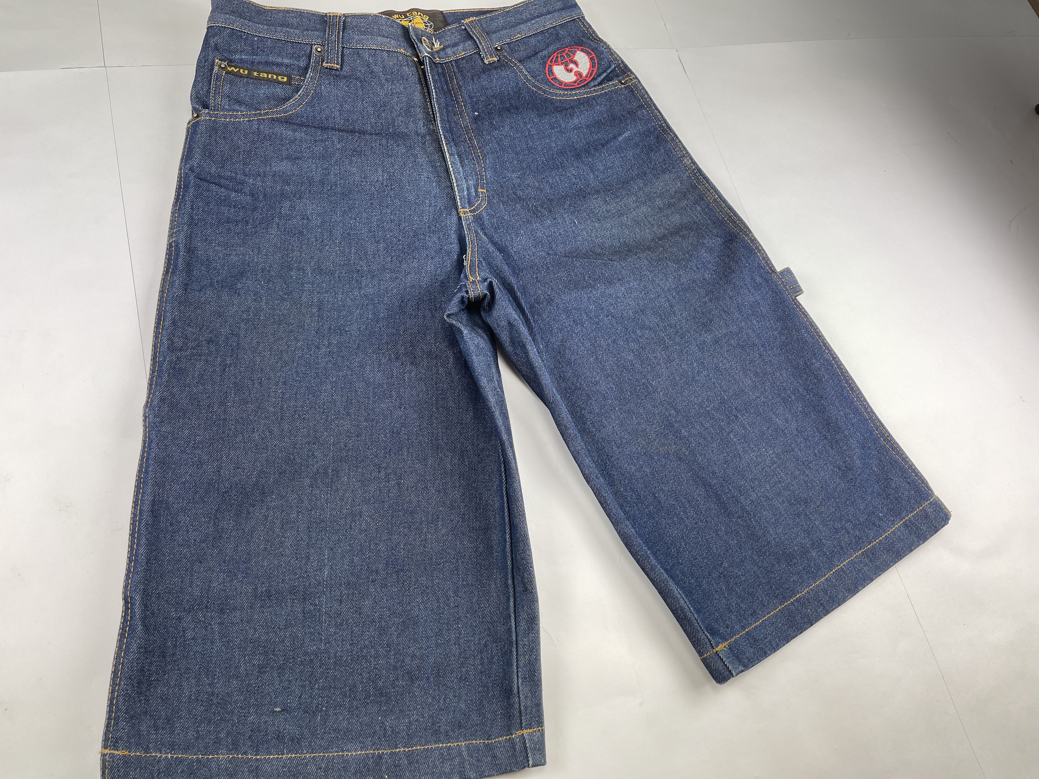 Wu-Tang Clan WU WEAR jeans shorts, vintage baggy, Wu-Tang Clan 90s Y2K 28 Size US 28 / EU 44 - 7 Thumbnail
