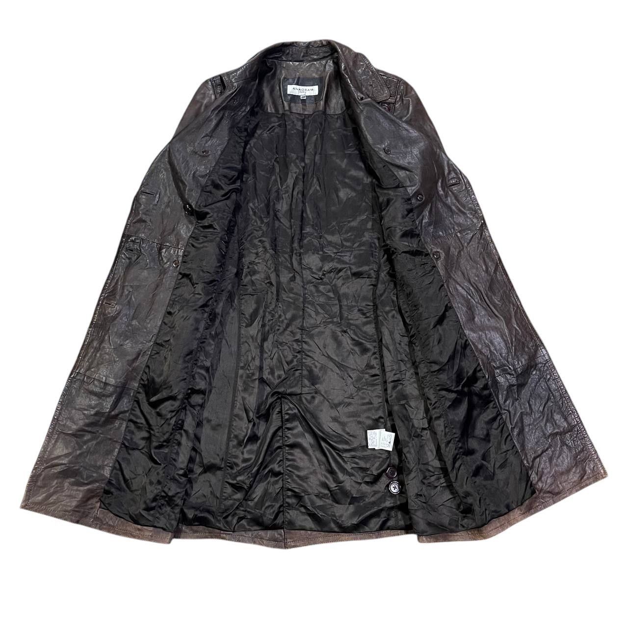 Other Vintage Anagram Paris Leather Long Coat Sheepskin Size S / US 4 / IT 40 - 6 Thumbnail