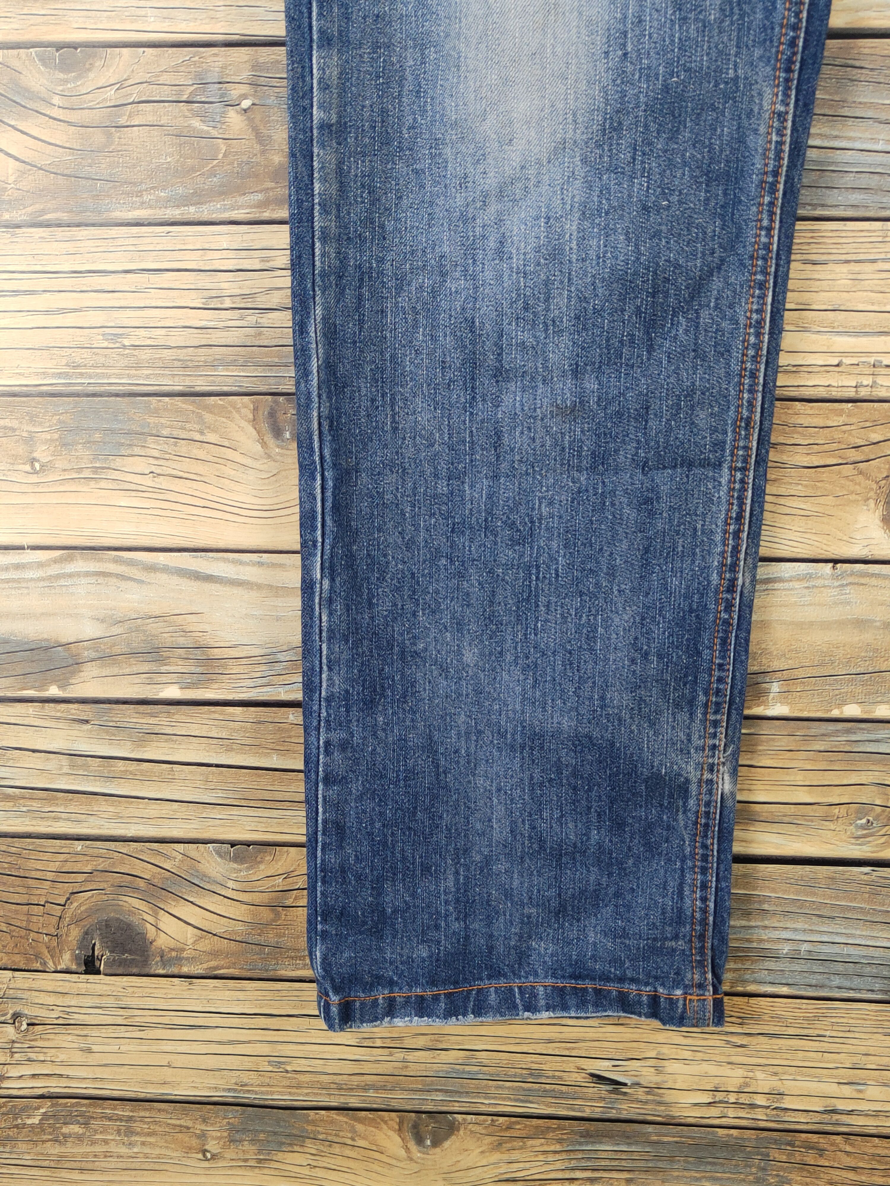 Japanese Brand Japanese Brand Blue Distressed Ripped denim Jeans #W1801 Size US 32 / EU 48 - 4 Thumbnail