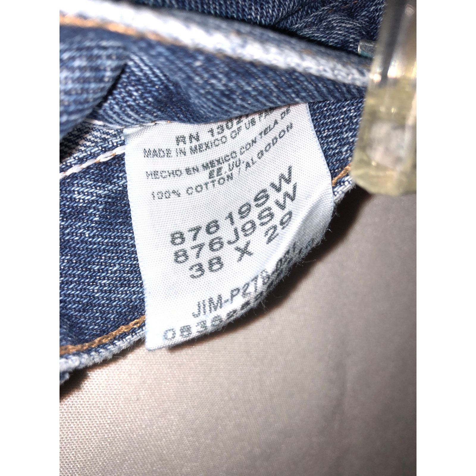 Rustler Mens blue denim rustler jeans Size US 38 / EU 54 - 3 Thumbnail