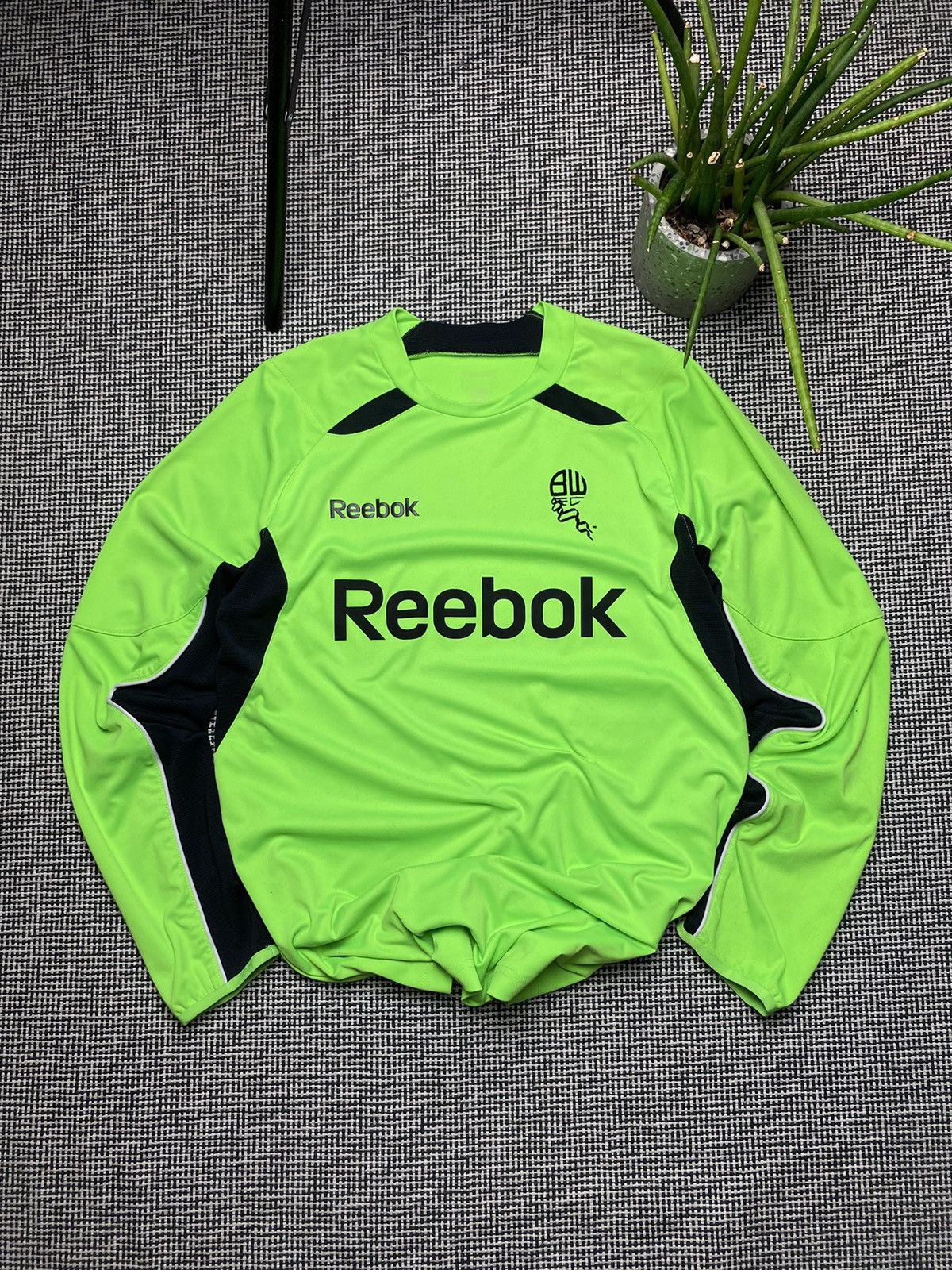 Reebok × Vintage Rare vintage Bolton Reebok soccer jersey long sleeve y2k Size US M / EU 48-50 / 2 - 1 Thumbnail