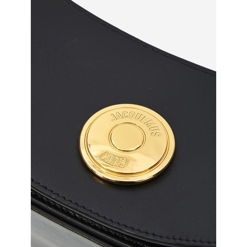 Jacquemus JACQUEMUS Ovalo Large Black Leather Top Handle Bag New & Aut Size ONE SIZE - 5 Thumbnail