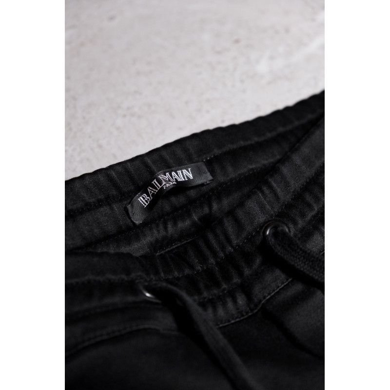 Balmain BALMAIN Ribbed Paneled Biker Sweatpants Size US 33 - 12 Thumbnail