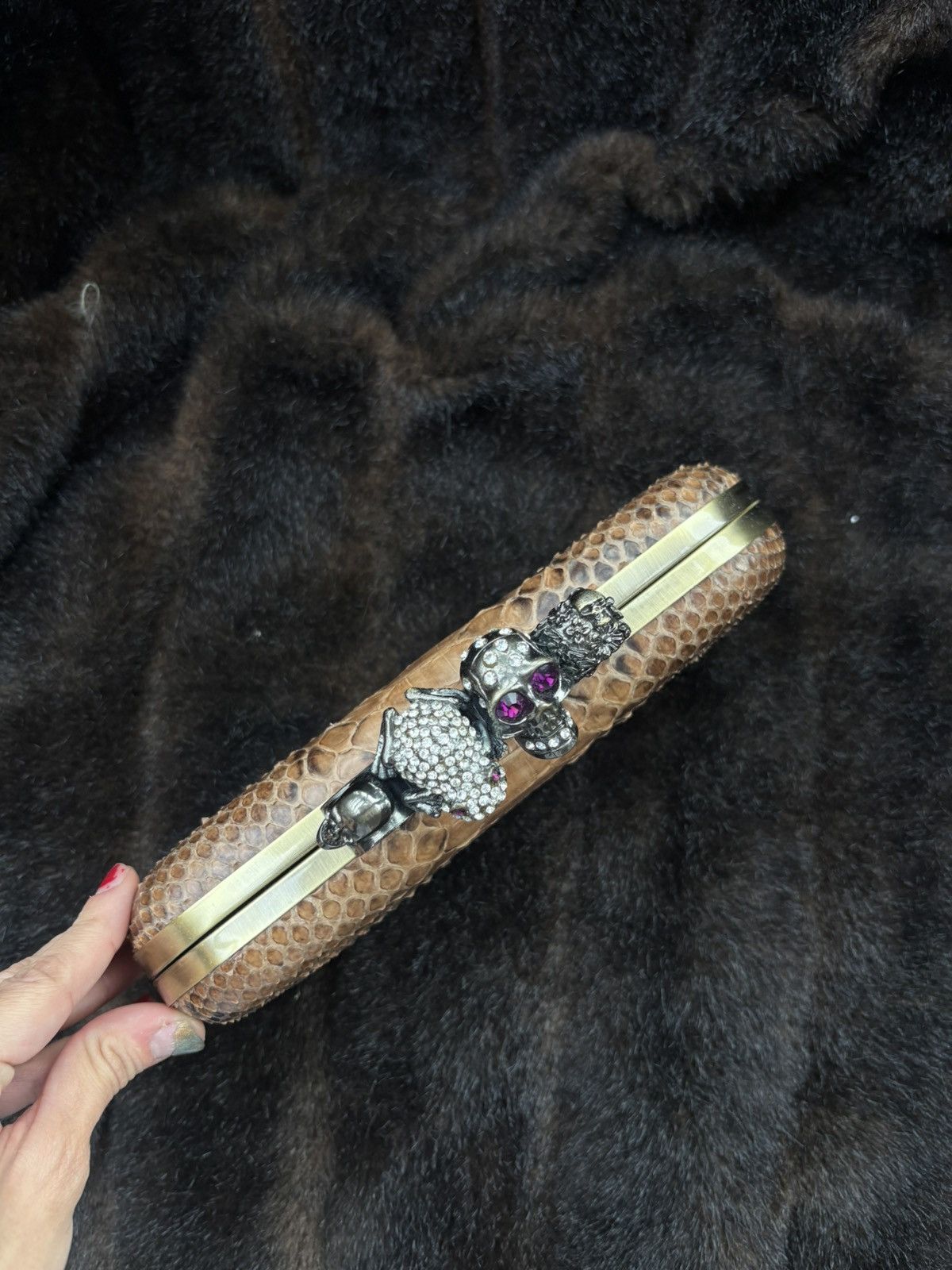 Alexander McQueen Alexandre McQueen S/S 2010 python box clutch Size ONE SIZE - 8 Thumbnail