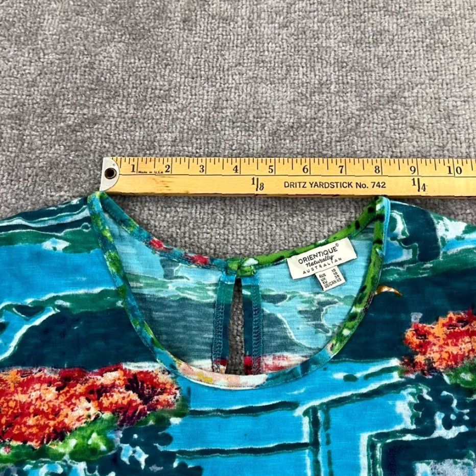 Vintage VINTAGE ORIENTIQUE Naturally Top Womens XS EU 10 Floral Bike Blouse Art Pullover Crew Size XS / US 0-2 / IT 36-38 - 5 Thumbnail