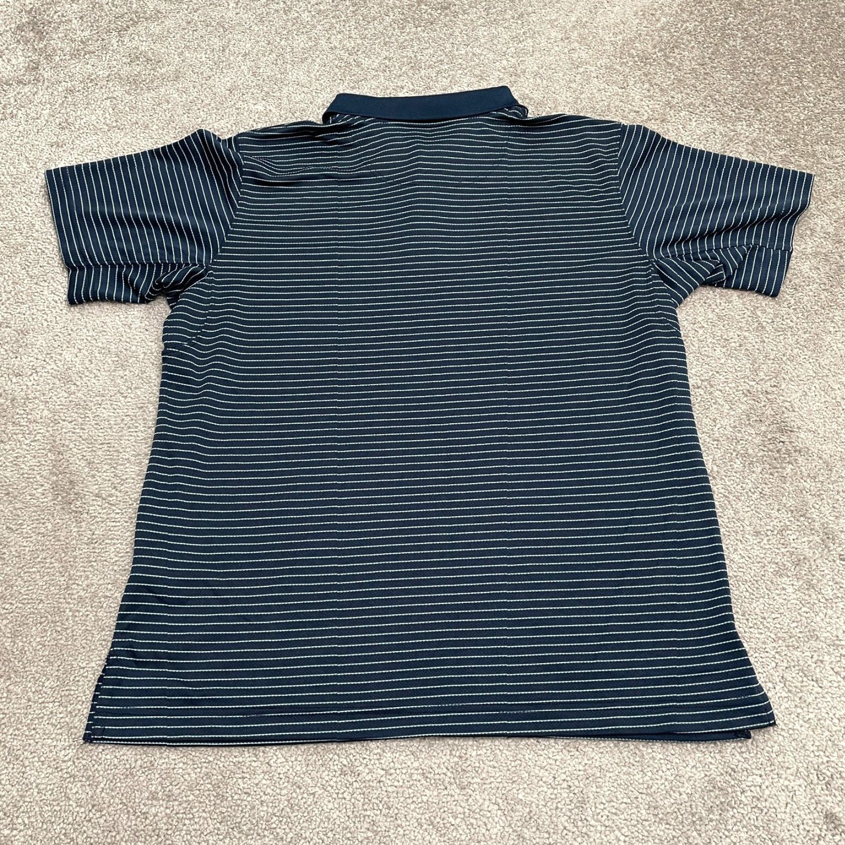Vintage Columbia Polo Shirt Mens Medium Blue Striped Short Sleeve Polo Shirt Outdoor Casual Shirt Size US M / EU 48-50 / 2 - 2 Thumbnail