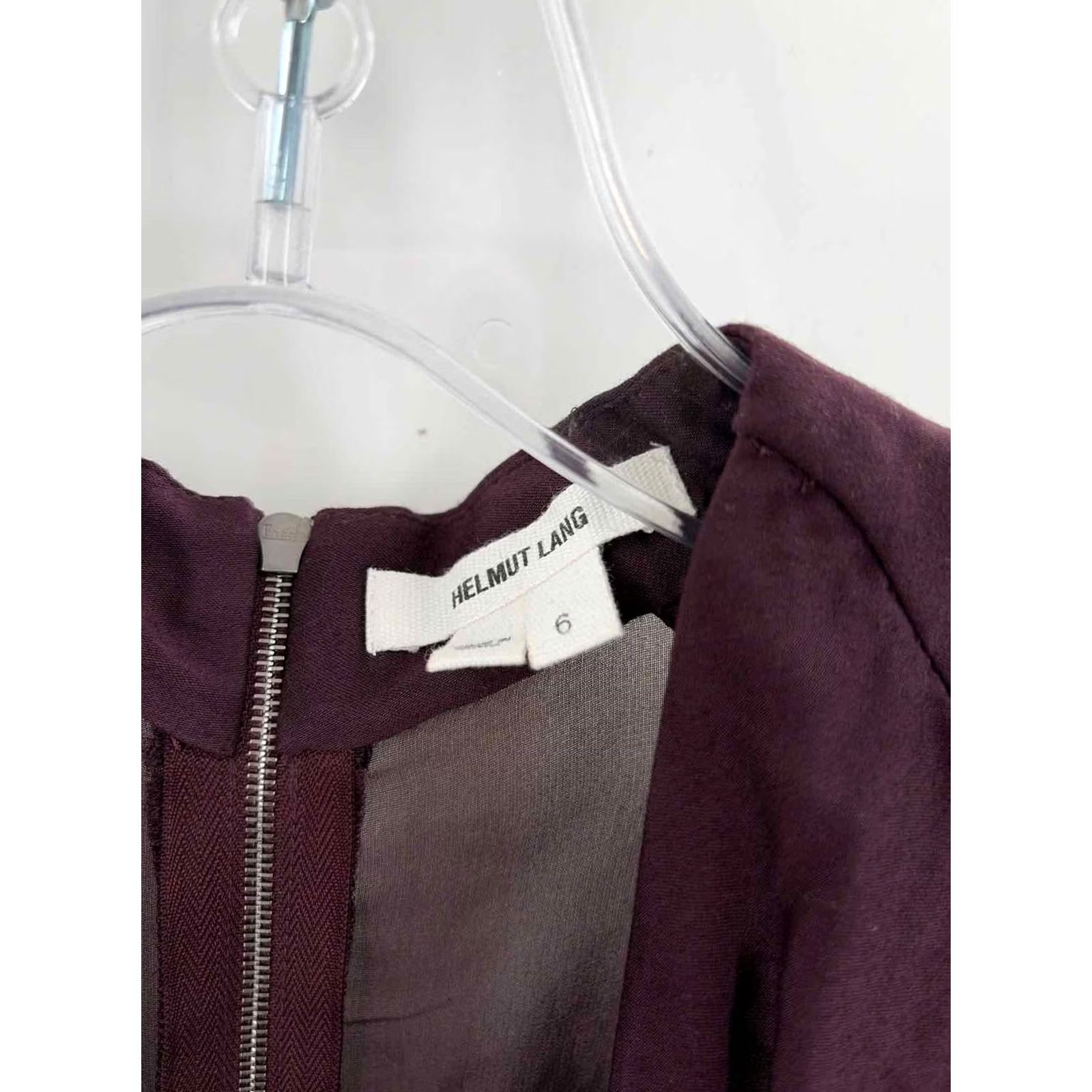 Helmut Lang Helmut Lang Dress Size 6 Purple Short Sleeve Short Pre-Owned Size 28" / US 6 / IT 42 - 3 Thumbnail