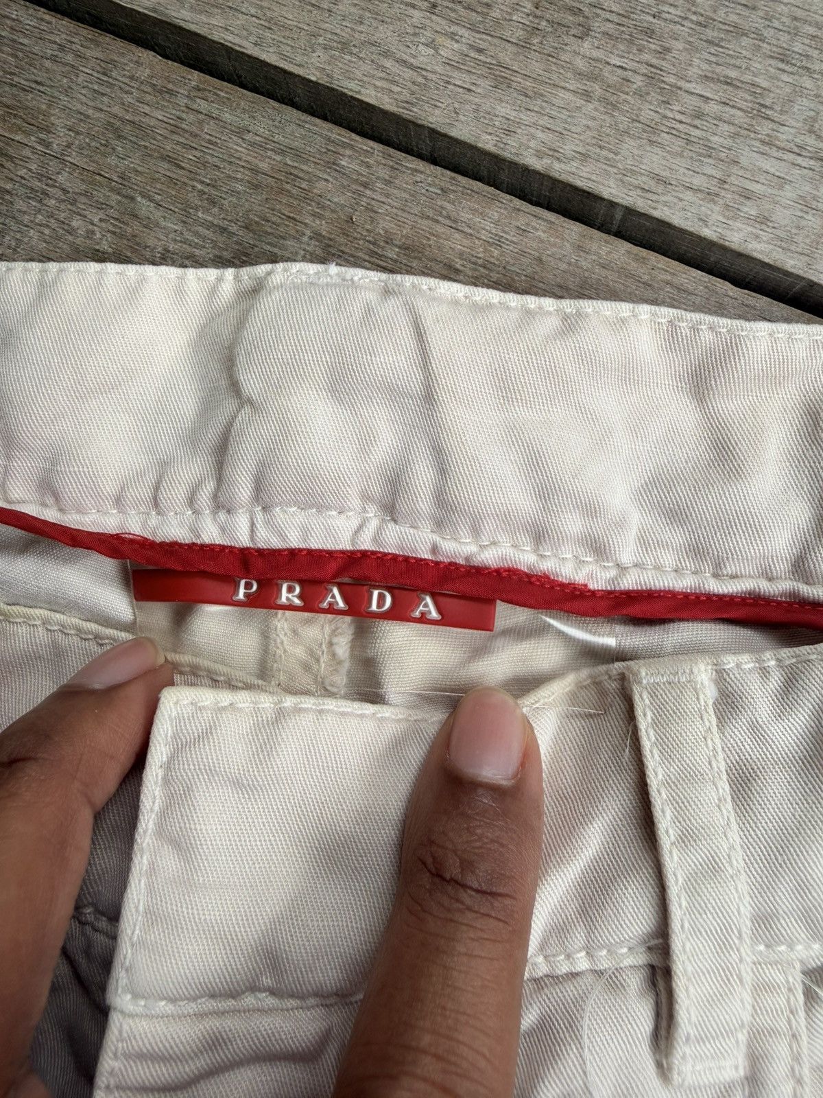 Prada Vintage Prada Cream Pants Size US 35 - 5 Thumbnail