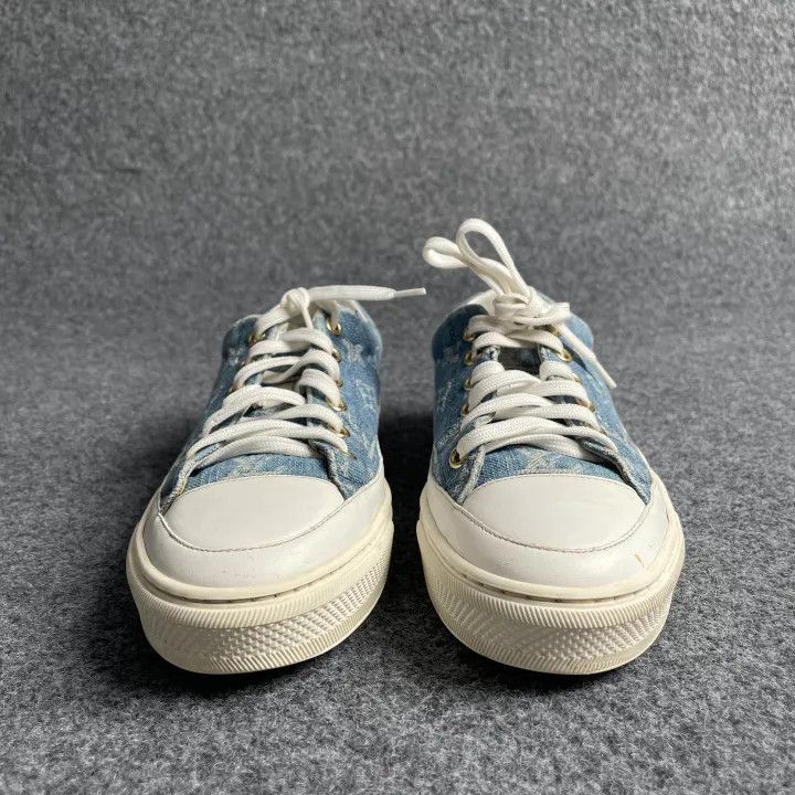 Louis Vuitton Louis Vuitton Denim Blue Fashion Sneakers for Women -2508 Size US 6 / IT 36 - 2 Thumbnail