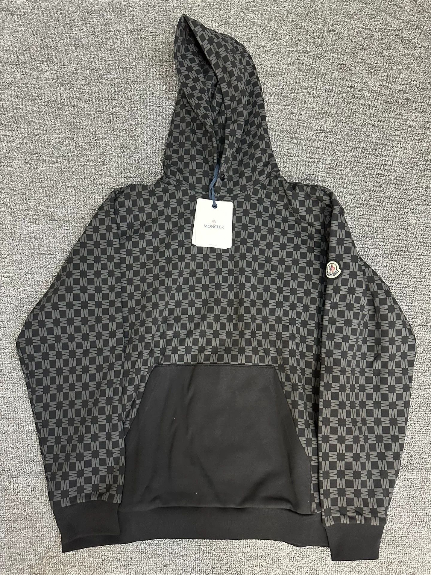 Moncler Moncler All-Over Logo Hoodie Size US XXL / EU 58 / 5 - 4 Thumbnail