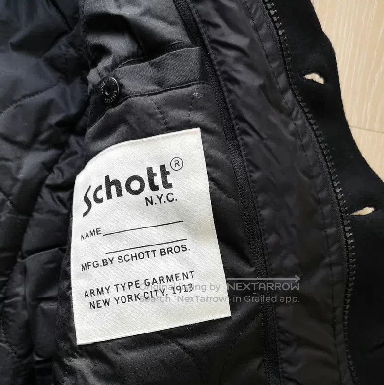 Schott Schott NYC Men's Wool Padded Double-breasted Slim Coat Jac Size US L / EU 52-54 / 3 - 7 Thumbnail
